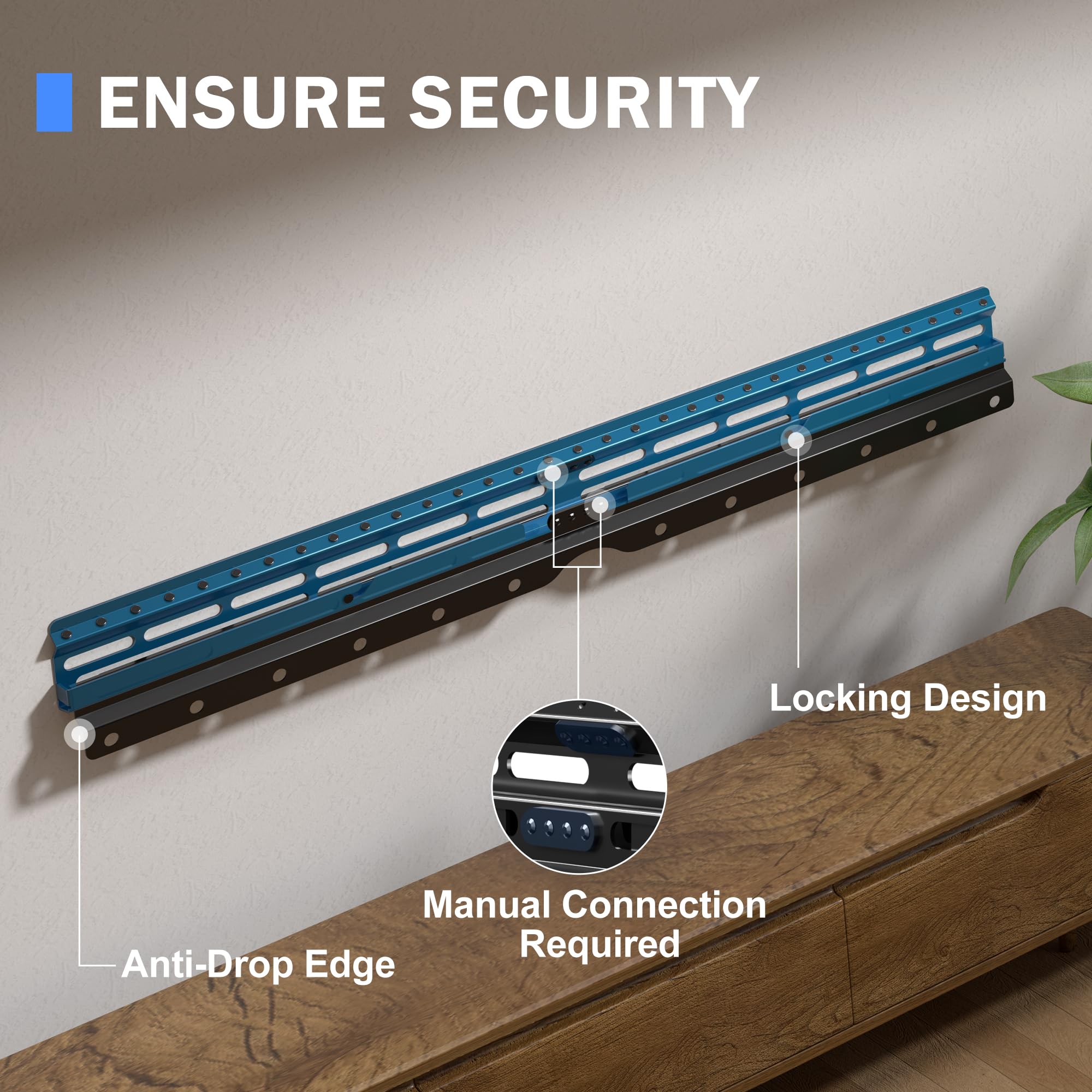 Xinlei No Stud Tv Wall Mount, Drywall Studless Tv Hanger For Most 32 75 Inch Flat Screen Tvs, Holds Up To 100Lbs, No Stud, No Dr