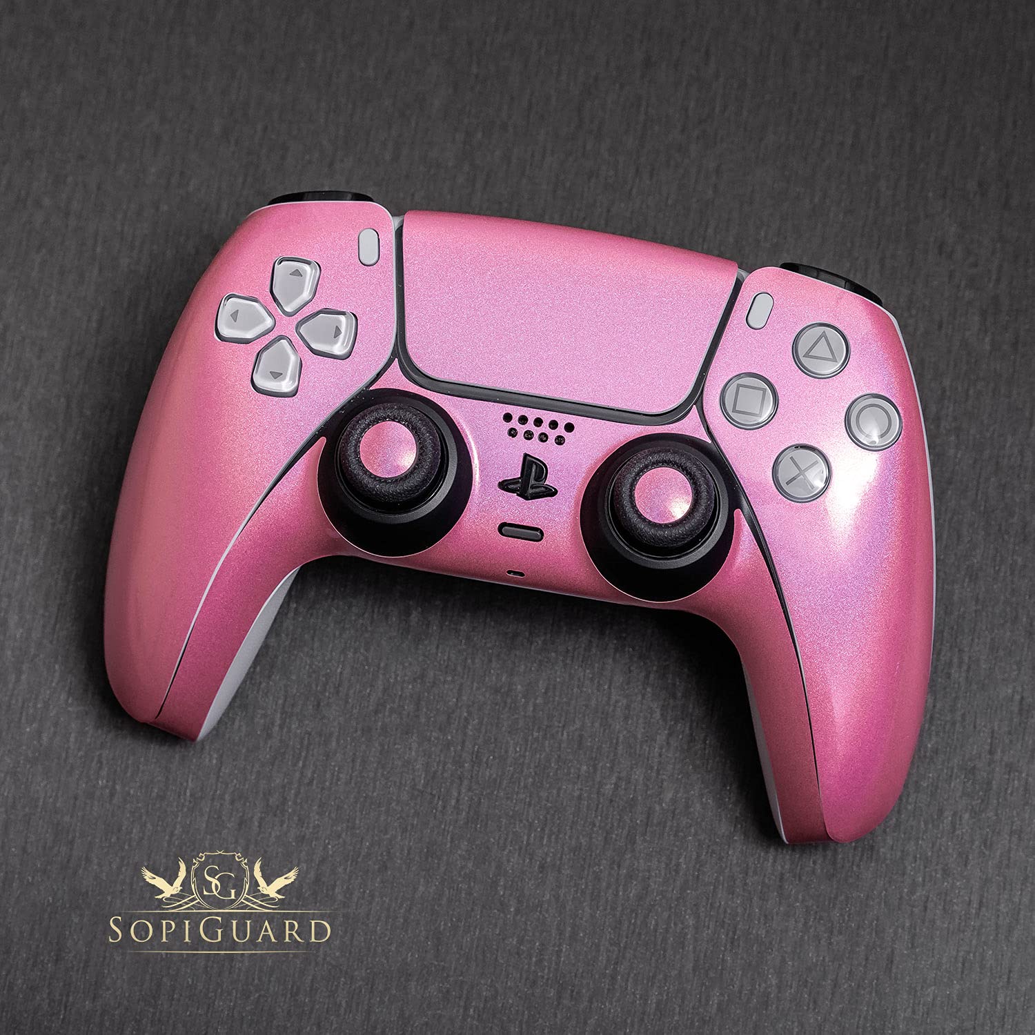 Sopiguard Sticker For Surface Duo Phone Edge To Edge Precision Vinyl Skin Wrap (Diamond Hot Pink)