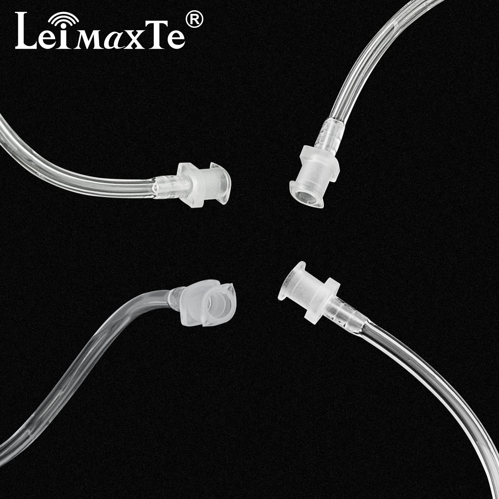 Leimaxte Acoustic Tube Earpiece Coil Tubes Replacement For Two Way Radio Headsets Fbi Style Motorola Kenwood Walkie Talkie Earpieces With 2X Radio Earbuds (2 Pcs)