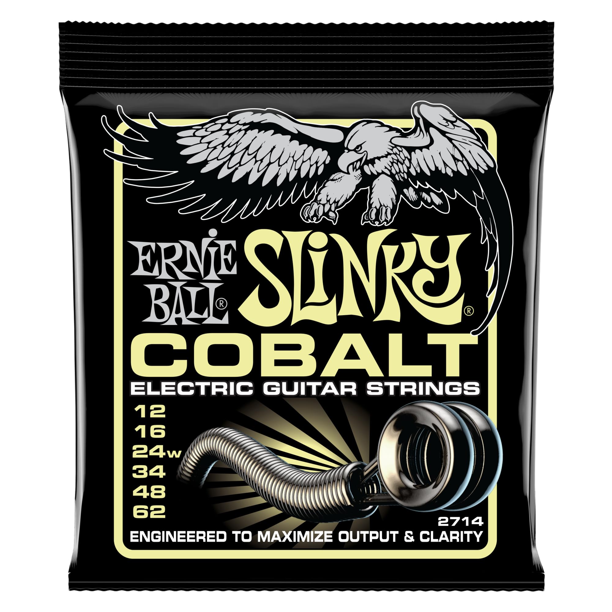 Ernie Ball Mammoth Slinky Cobalt Electric Guitar Strings 12 62 Gauge