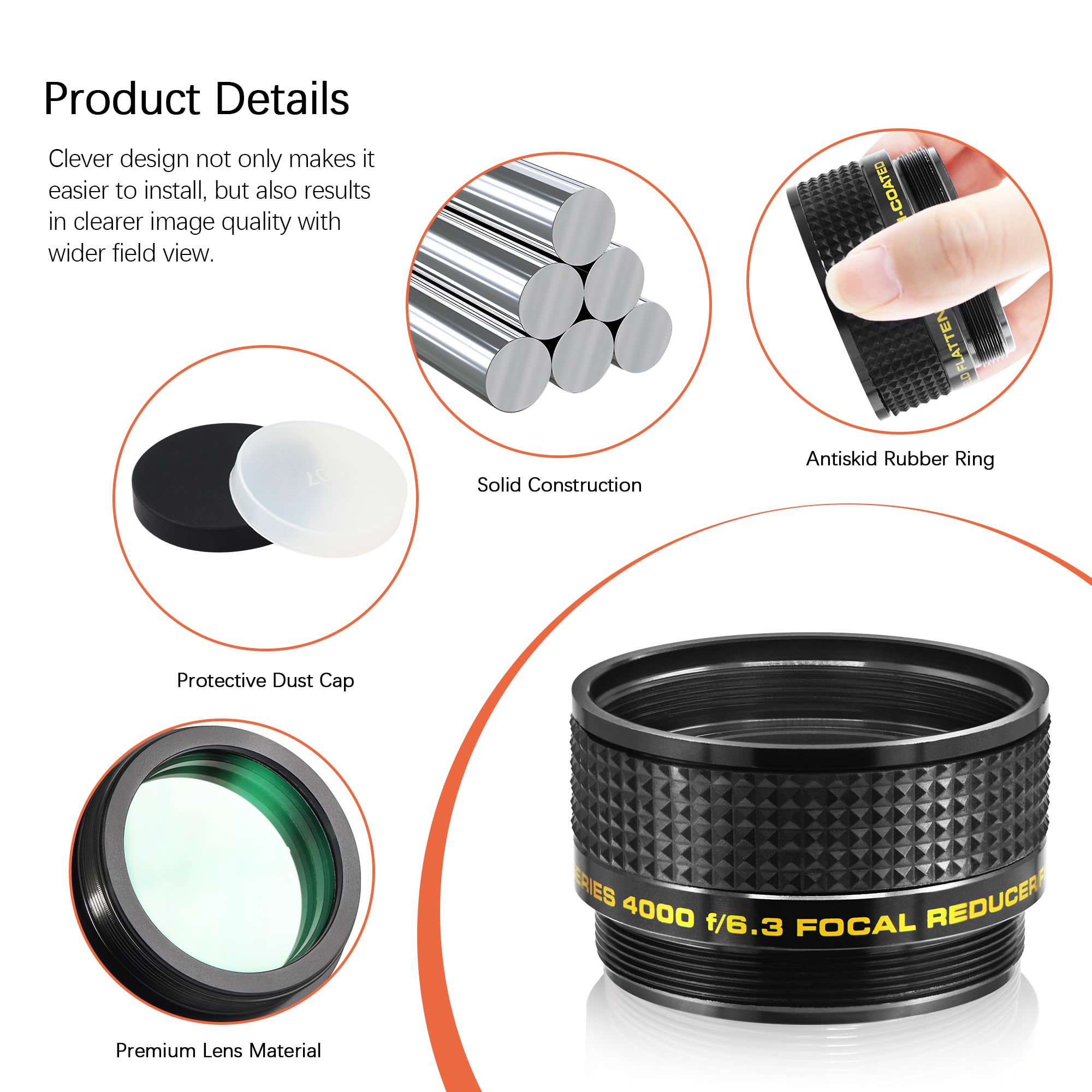 Astromania F/6.3 Reducer Corrector For C Series Telescopes
