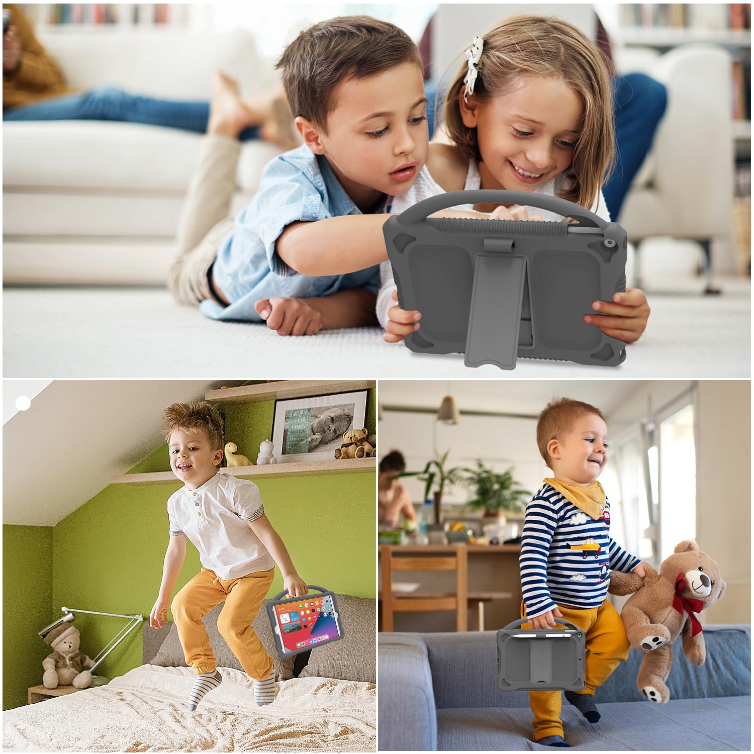 Kids Case For Ipad 10.2 2021/2020/2019,Ipad 9Th 8Th 7Th Generation Case For Kids, Joguiia Premium Silicone Protective Case With