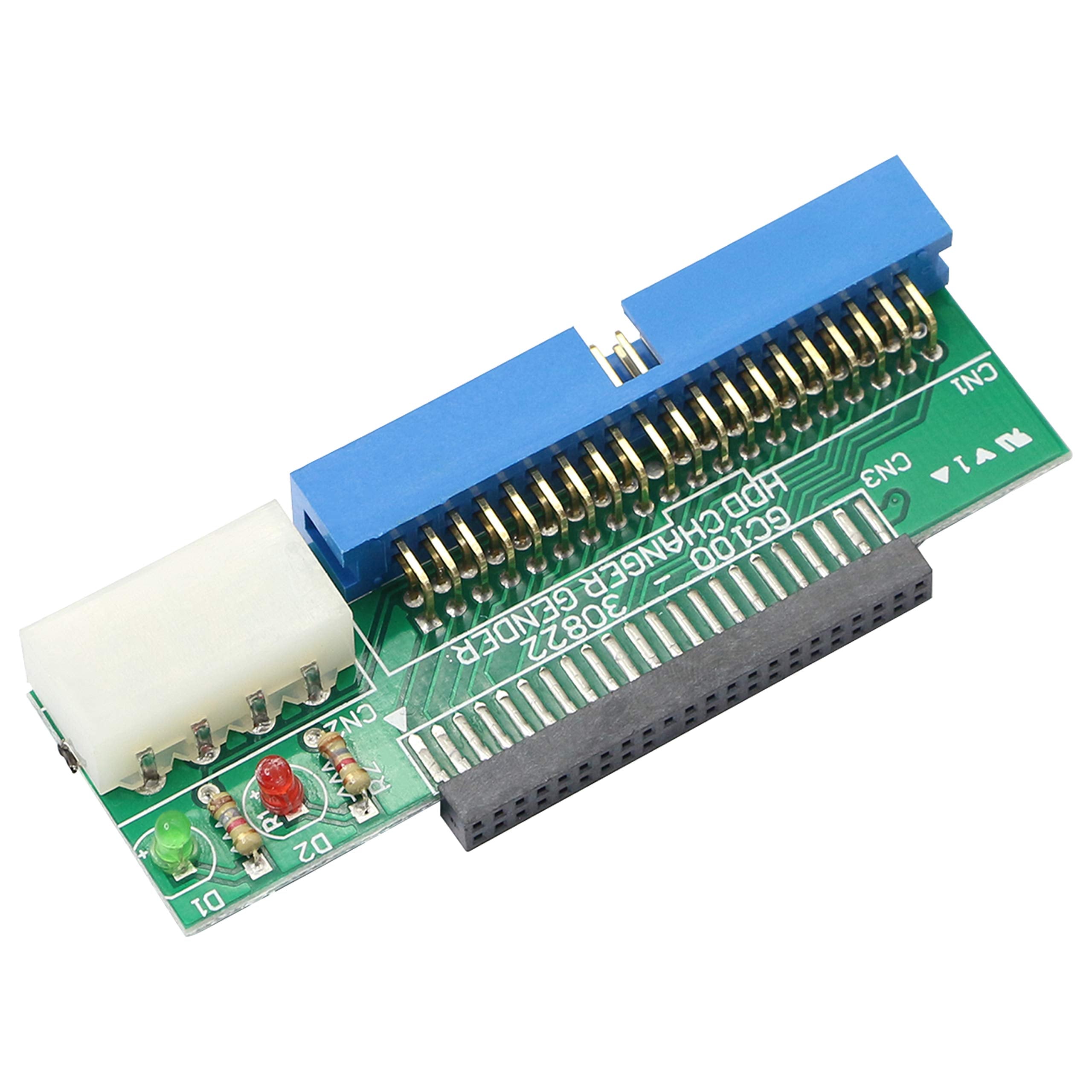 GELRHONR IDE 2.5 to 3.5 Adapter,LEIHONG 44 Pin 2.5-inch IDE Hard Disk of Laptop to 40 Pin IDE Port On PC Motherboard,HDD Hard Di