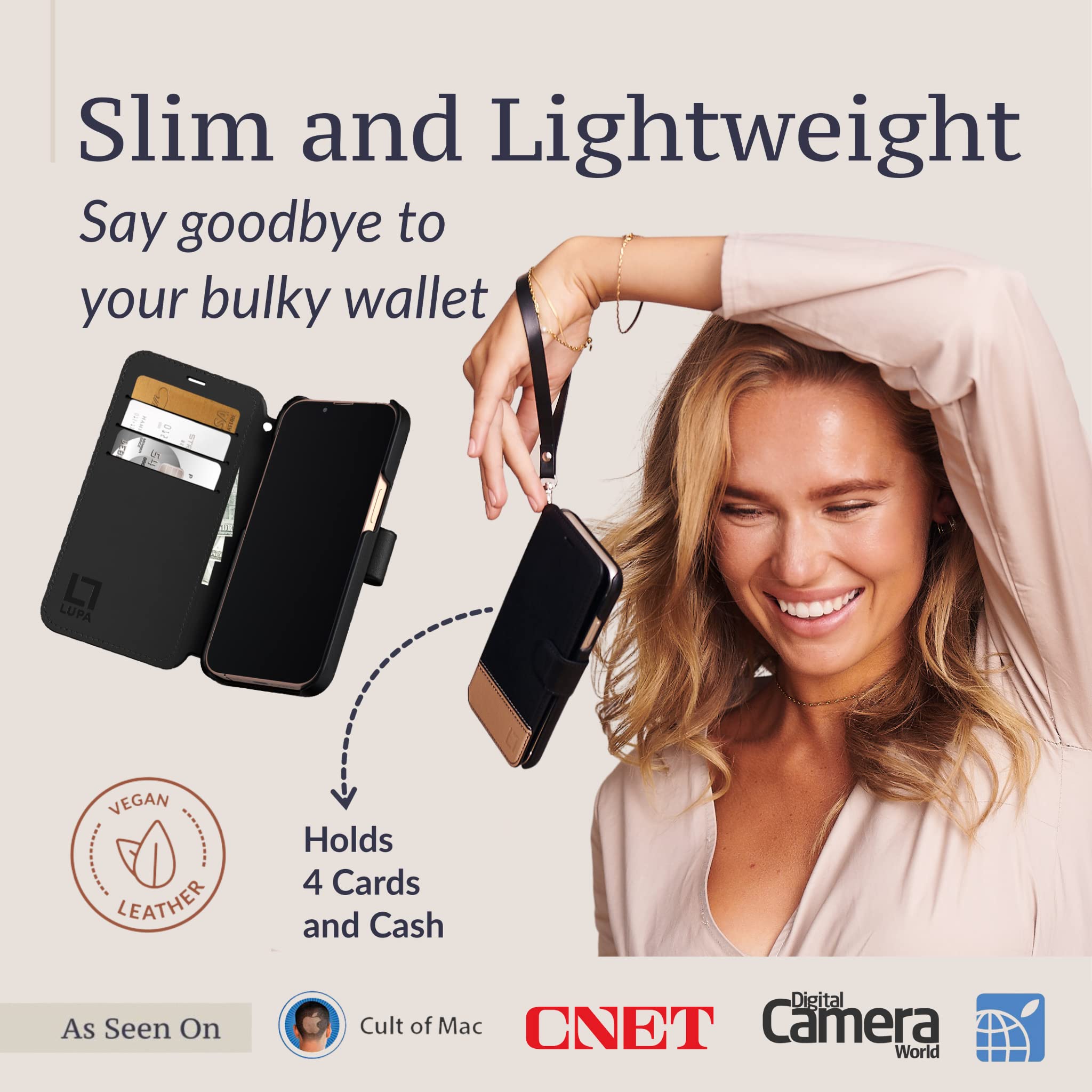 Compatible With Iphone 13 Pro Wallet Case   Case With Card Holder   [Slim+Durable] For Women & Men   For Iphone 13 Pro Flip Cell