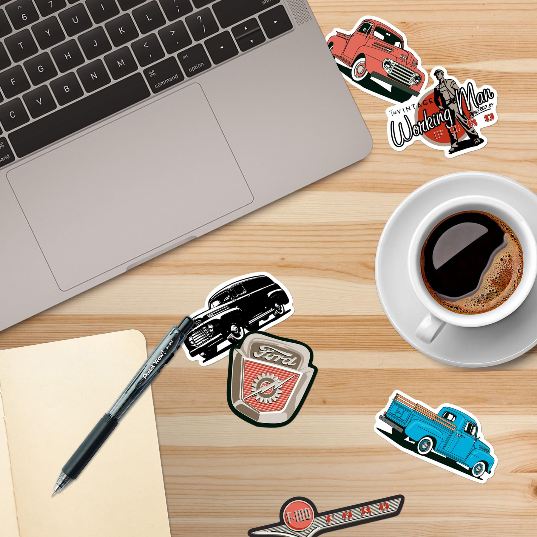 Ford Truck 50Ct Vinyl Large Deluxe Stickers Variety Pack   Laptop, Water Bottle, Scrapbooking, Tablet, Skateboard, Indoor/Outdoo