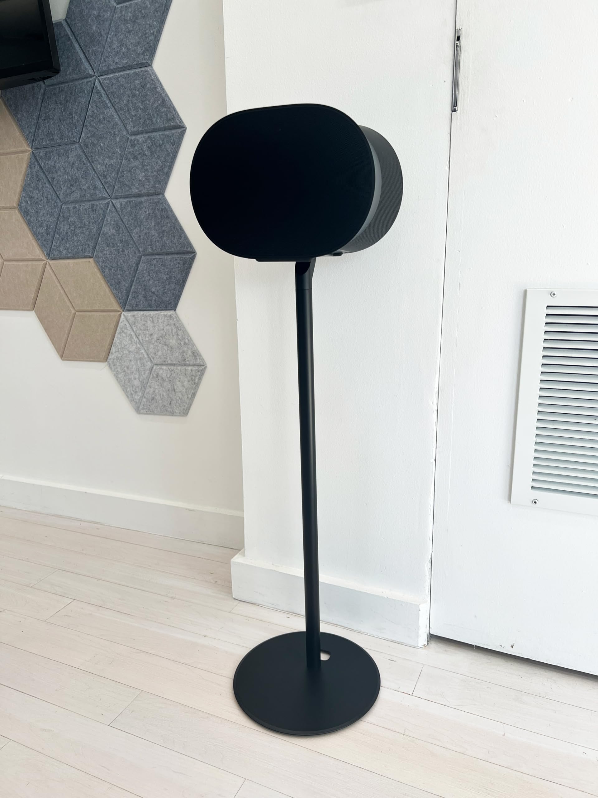 Ynvision.Design Fixed Height Floor Stand Compatible With Sonos Era 100 And Era 300   Black 2 Pack (Pair)