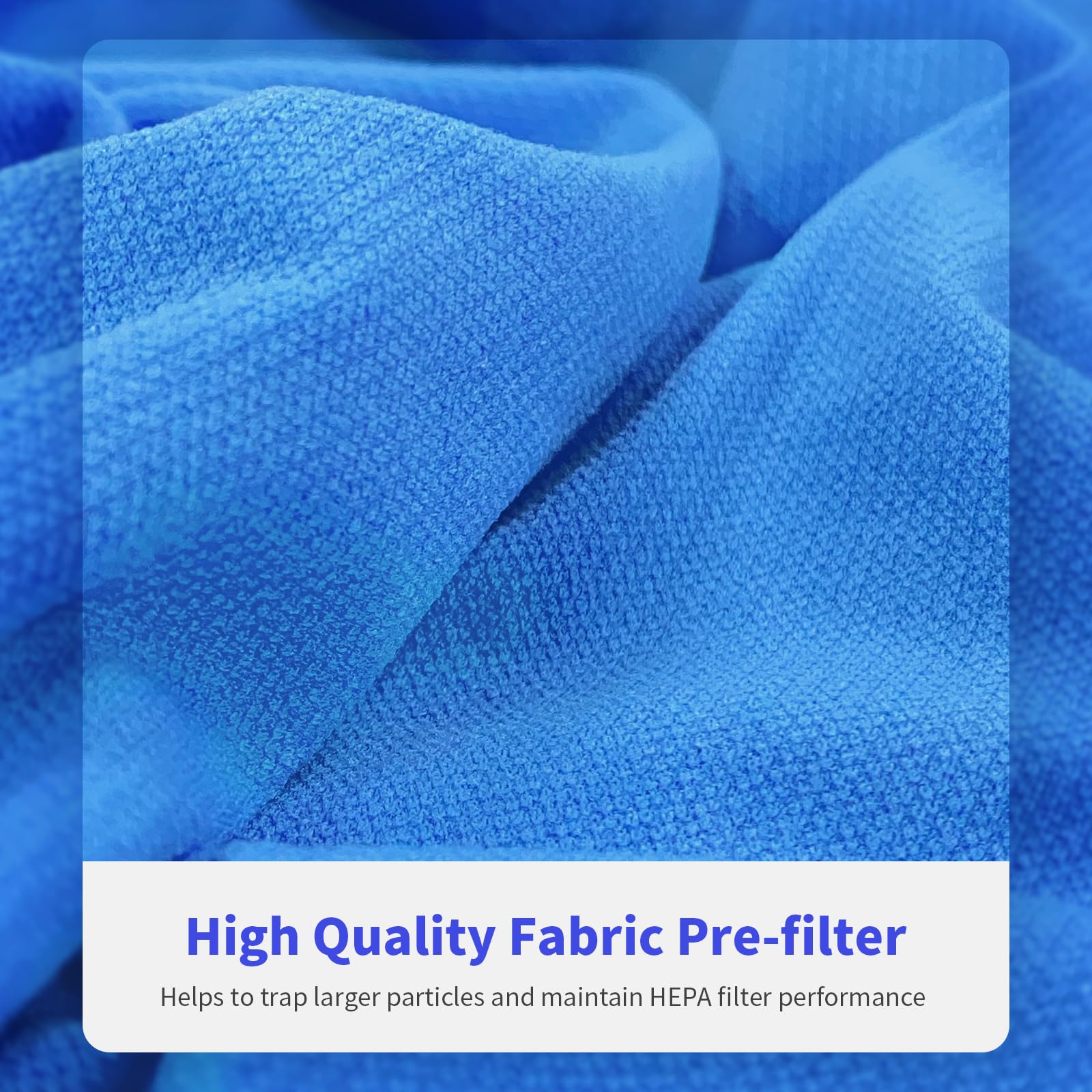 Xbww 3 Packs Blue Pure 411 Hepa Carbon Replacement Filters Compatible With Blueair Blue Pure 411, 411+, 411 Auto Air Cleaner Pur