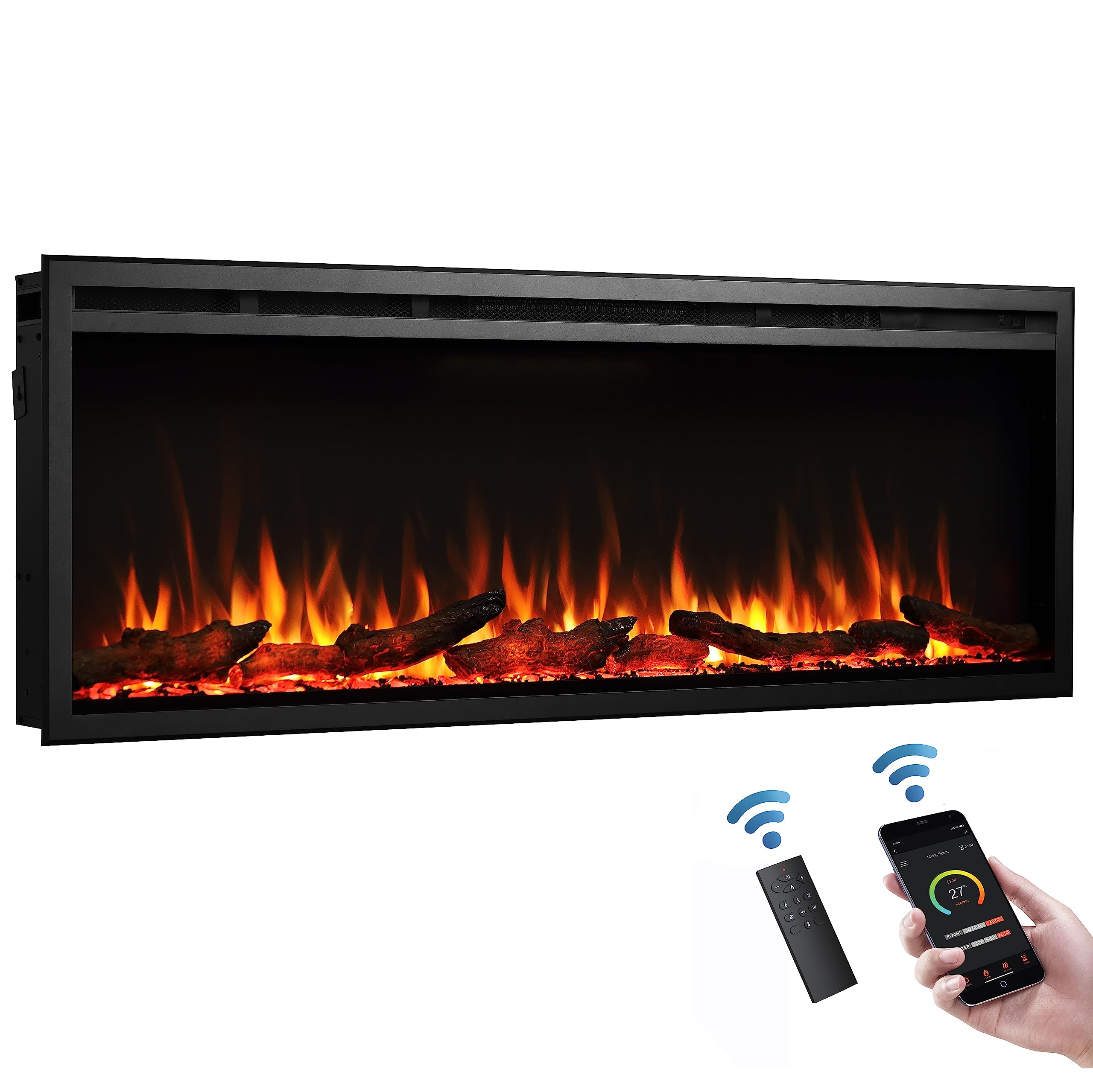 Legendflame 50'' W Austin In Wall Recessed & Wall Mounted Electric Fireplace (Ef287A)