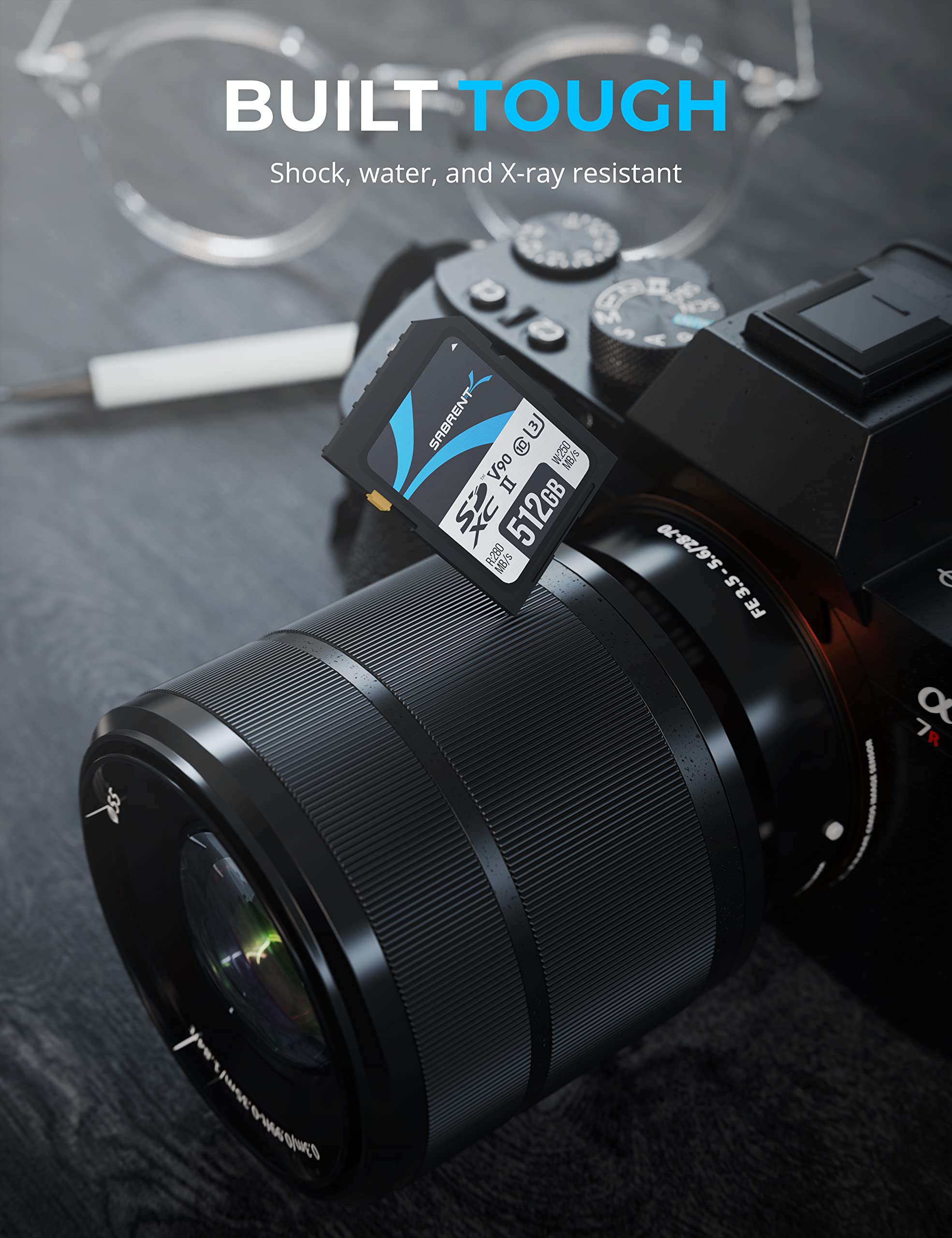 Sabrent Rocket V90 512Gb Sd Uhs Ii Memory Card R280Mb/S W250Mb/S (Sd Tl90 512Gb)