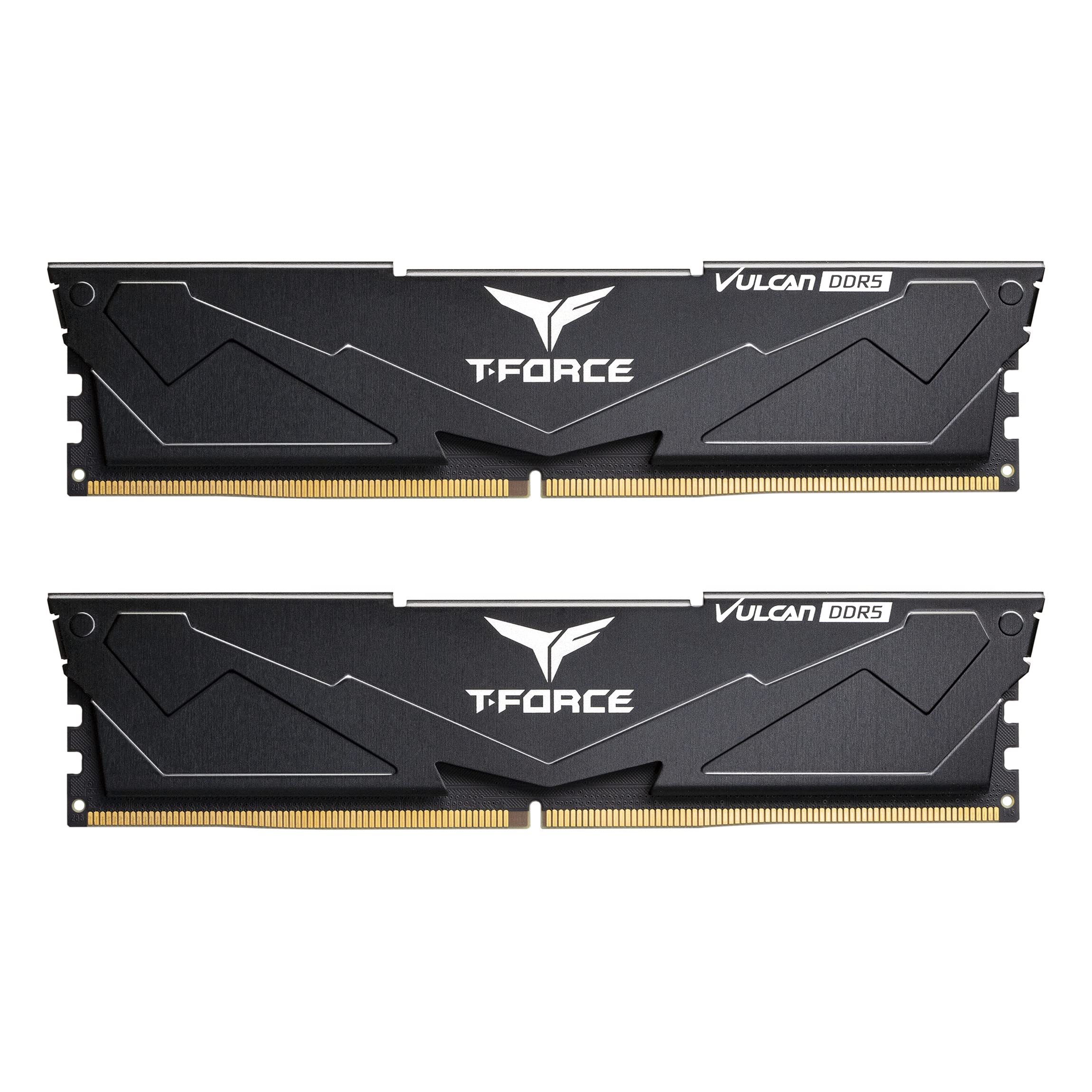 TEAMGROUP T-Force Vulcan DDR5 32GB (2x16GB) 6000MHz (PC5-48000) CL38 Desktop Memory Module Ram (Black) for Chipset 600 700 Serie