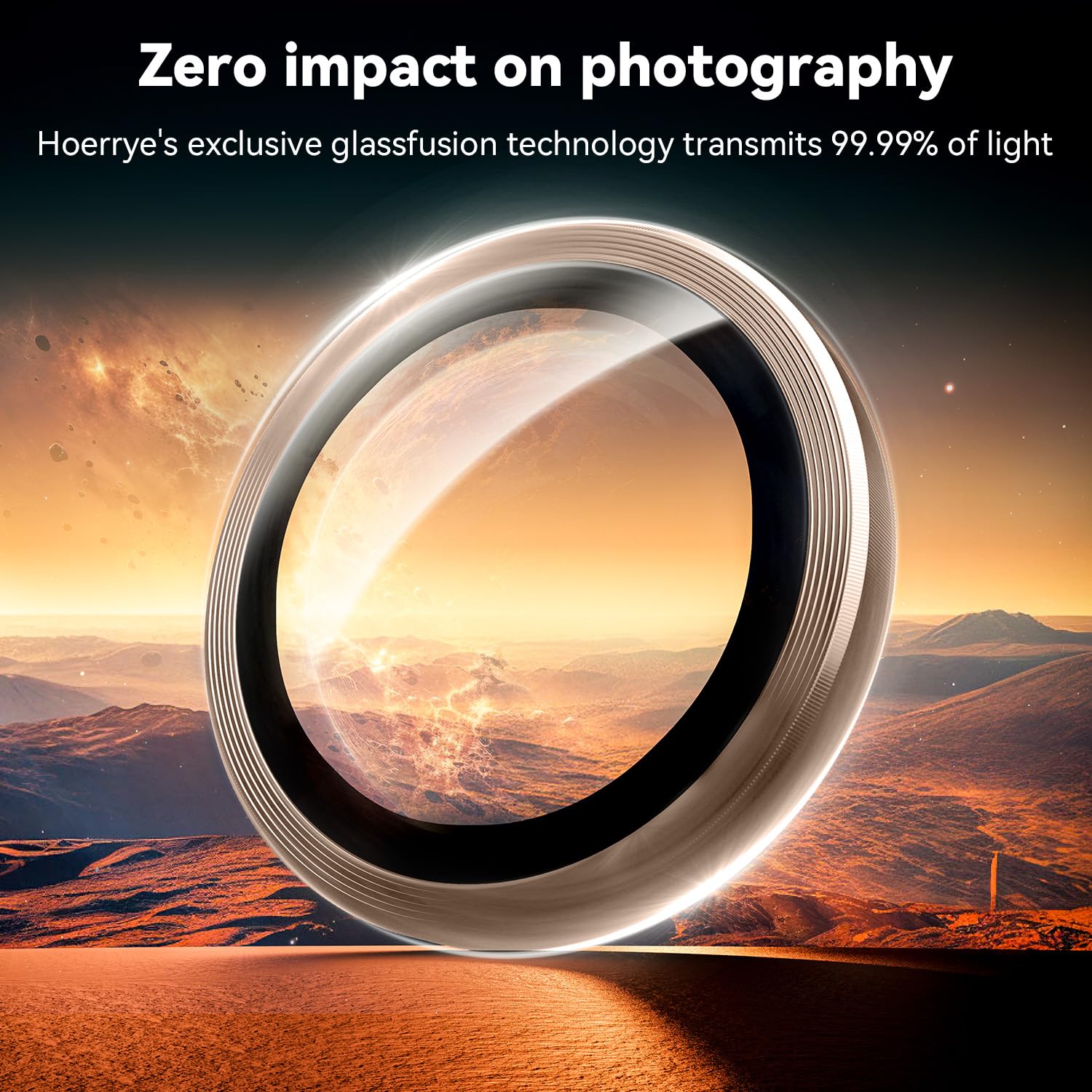 Hoerrye For Iphone 16 Pro / 16 Pro Max Camera Lens Protector   Case Friendly, Tempered Glass Screen Protector, Anti Scratch, Spa