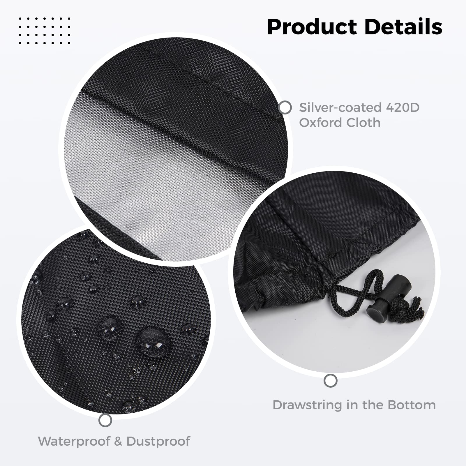 Upright Piano Cover, Piano Full Cover Dustproof Waterproof, Silver-Coated Oxford Fabric Piano Protective,Block Sunlight, Moistur