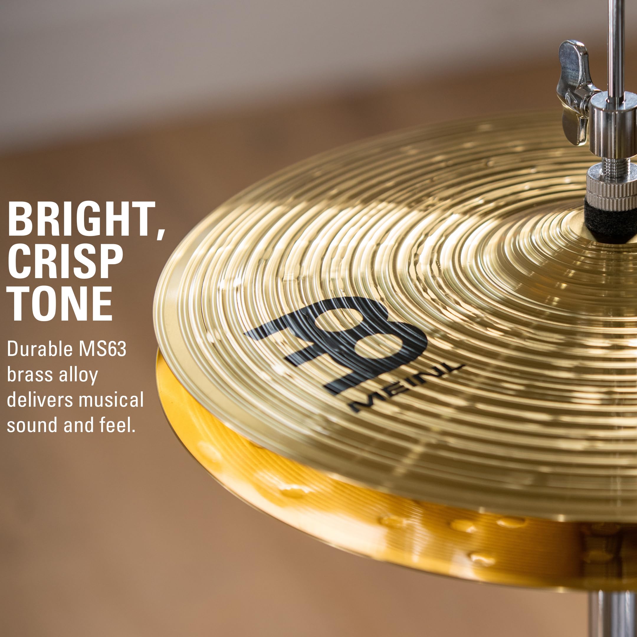 Meinl Cymbal Set Box Pack With 14    Hihats, 18    Crash/Ride, Plus A Free 14    Crash   Hcs Traditional Finish Brass   Made In