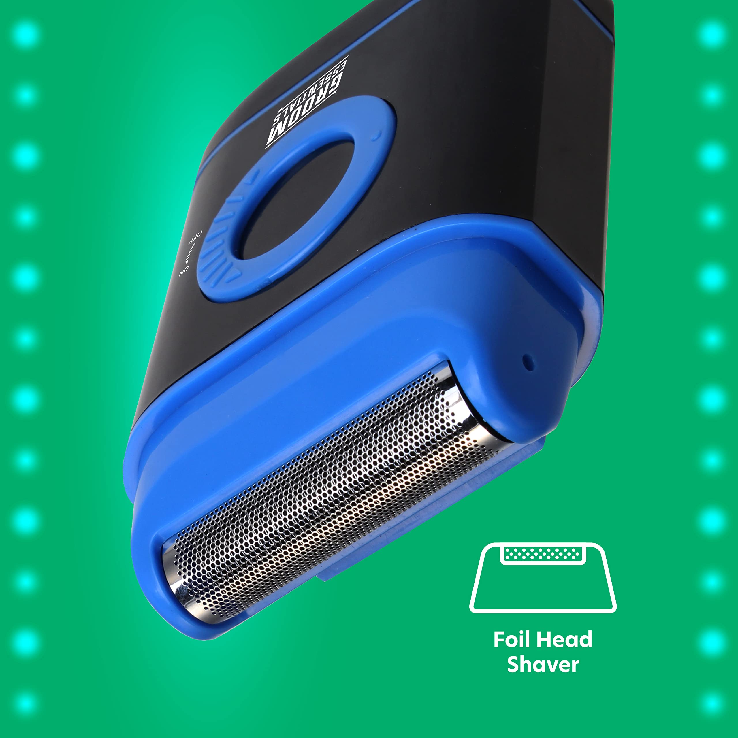 Groom Essentials Travel Foil Shaver For Men, Mens Electric Shaver Pop Up Precision Beard Trimmer For Men, Electric Razor For Men