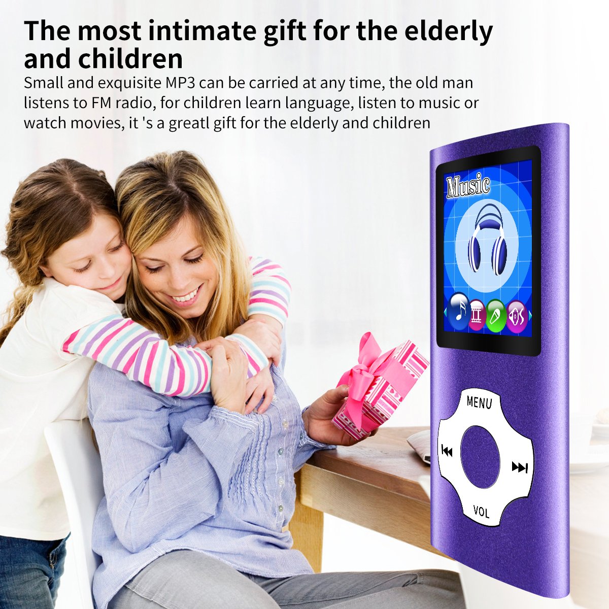 Wowsys  Digital, Compact And Portable Mp3 / Mp4 Player (Max Support 64 Gb) With Photo Viewer, E Book Reader And Voice Recorder A