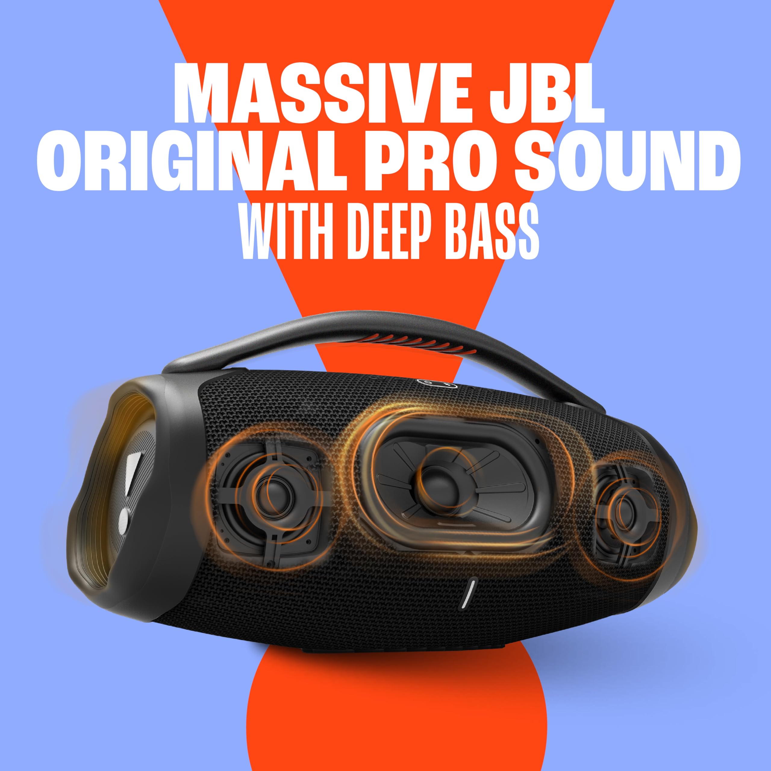 Jbl Boombox 3 - Portable Bluetooth Speaker, Powerful Sound And Monstrous Bass, Ipx7 Waterproof, 24 Hours Of Playtime, Powerbank,