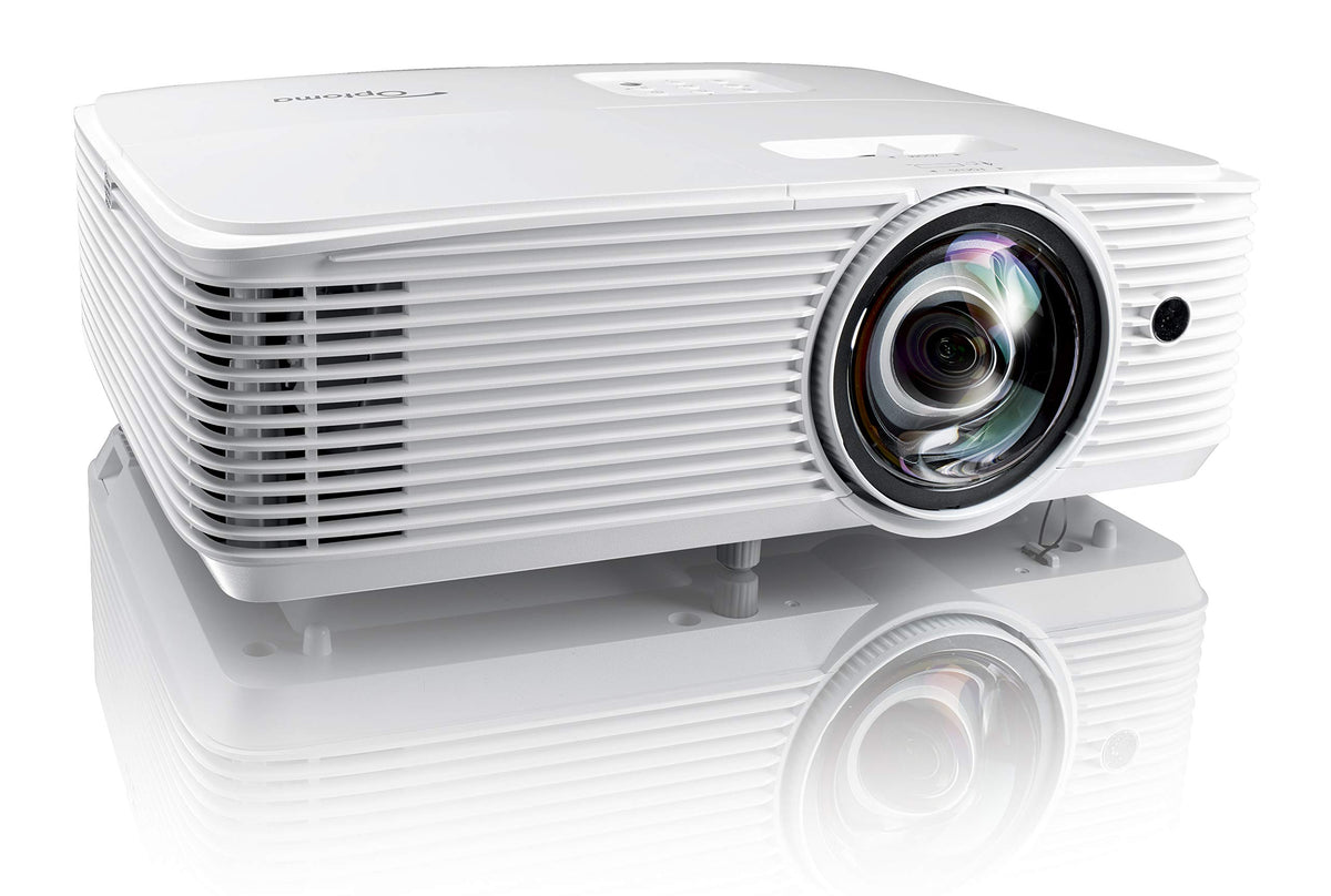 Optoma Eh412St Short Throw 1080P Hdr Professional Projector | Super Bright 4000 Lumens | Business Presentations, Classrooms, Or Meeting Rooms | 15,000 Hour Lamp Life | Speaker Built In | Portable