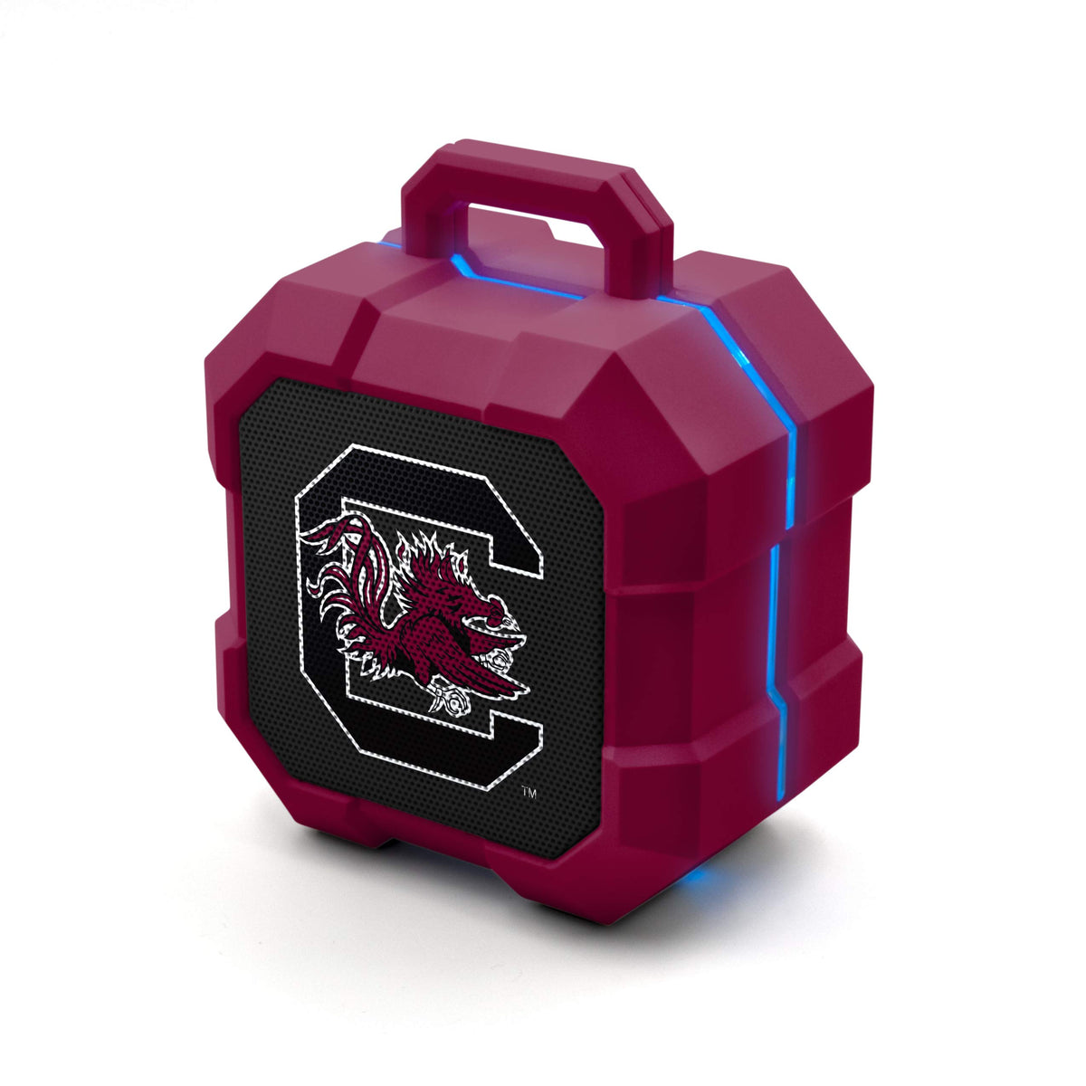 Soar Ncaa Shockbox Led Wireless Bluetooth Speaker, South Carolina Gamecocks