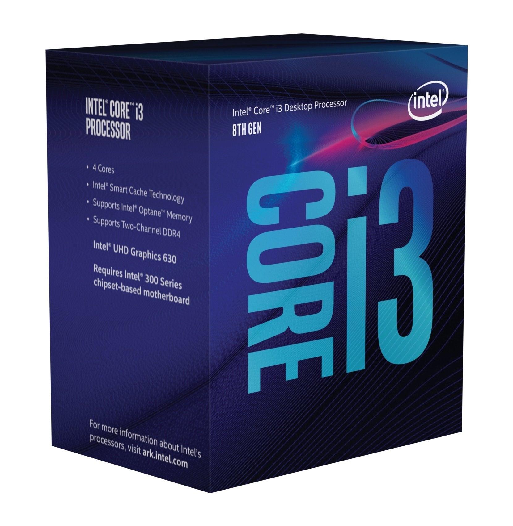 Intel Core I3-8100 Desktop Processor 4 Cores Up To 3.6 Ghz Turbo Unlocked Lga1151 300 Series 95W