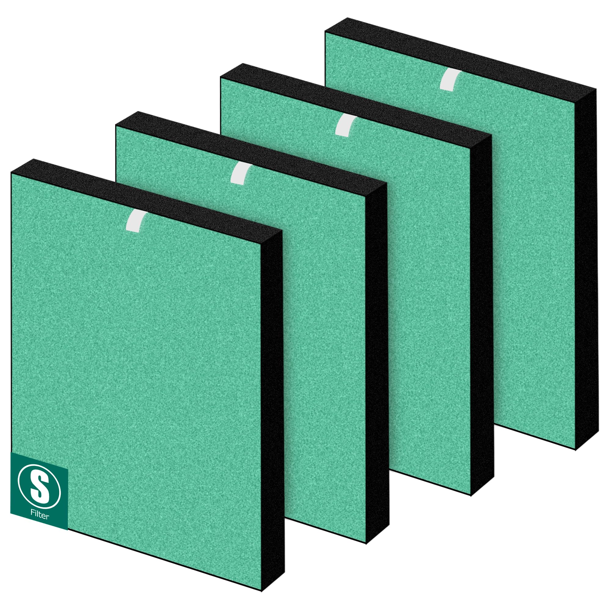 Appliancemates 4 Pack C545 Replacement Filter S For Winix C545 Air Purifier, Replace 1712 0096 00 2522 0058 00(Green)