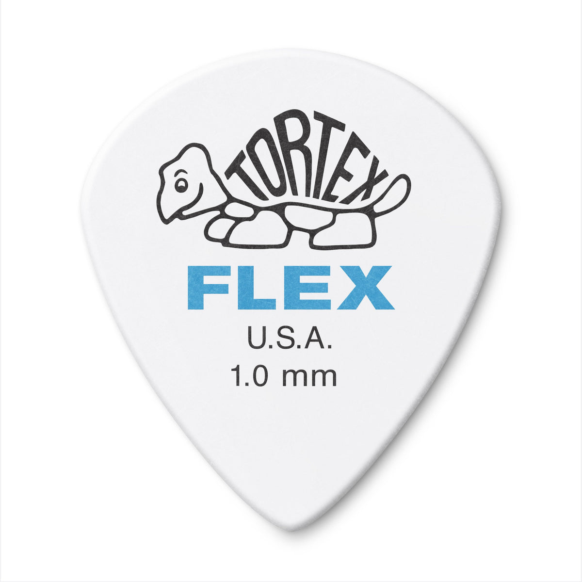 Jim Dunlop Tortex Flex Jazz Iii, 1.0Mm, White Guitar Picks (468R1.0)