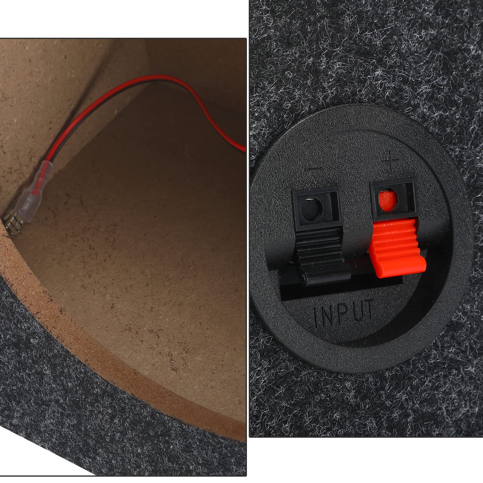 Bbto 2 Pcs Angled Style Car Audio Speaker Box 6 X 9 Inch Car Audio Enclosures Sturdy Constructed Truck Speaker Box For Home Vehicle Subwoofer Sound Supplies(8.25 X 5 X 12 Inch)