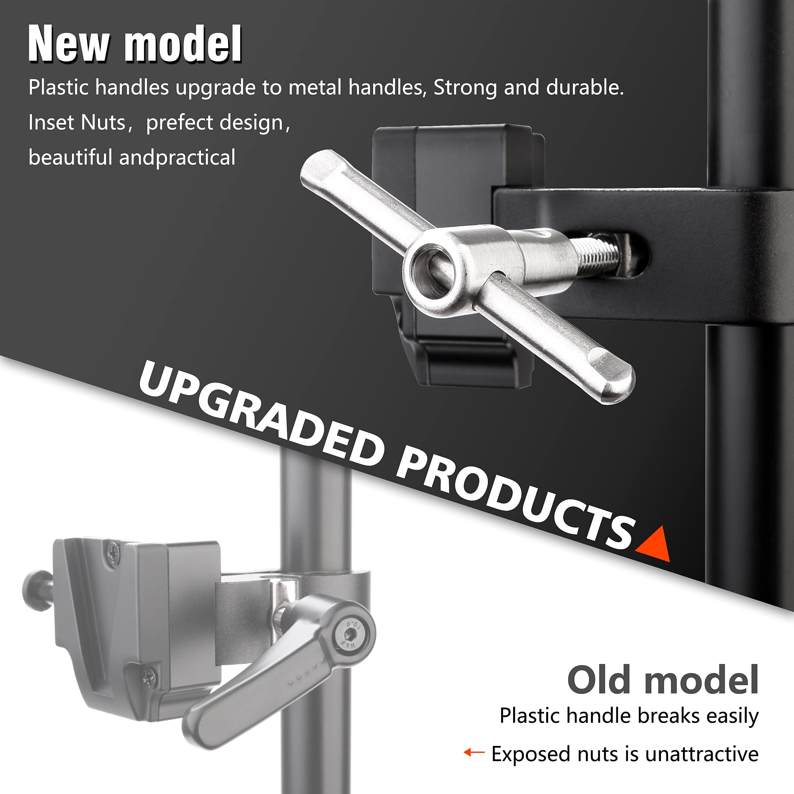 Koertacoo V Mount Lock Battery Adapter With Clamp For Mounting To Light Stand Tripod.