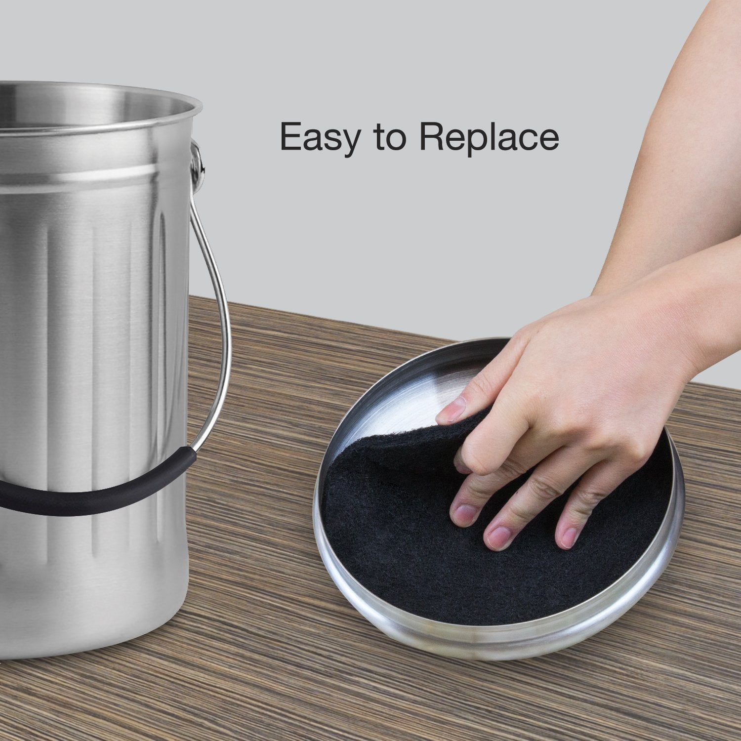 12 Pieces Activated Charcoal Carbon Filters Compost Bin Replacement Filters   6 Round, 6 Square Extra Thick Indoor Kitchen Count