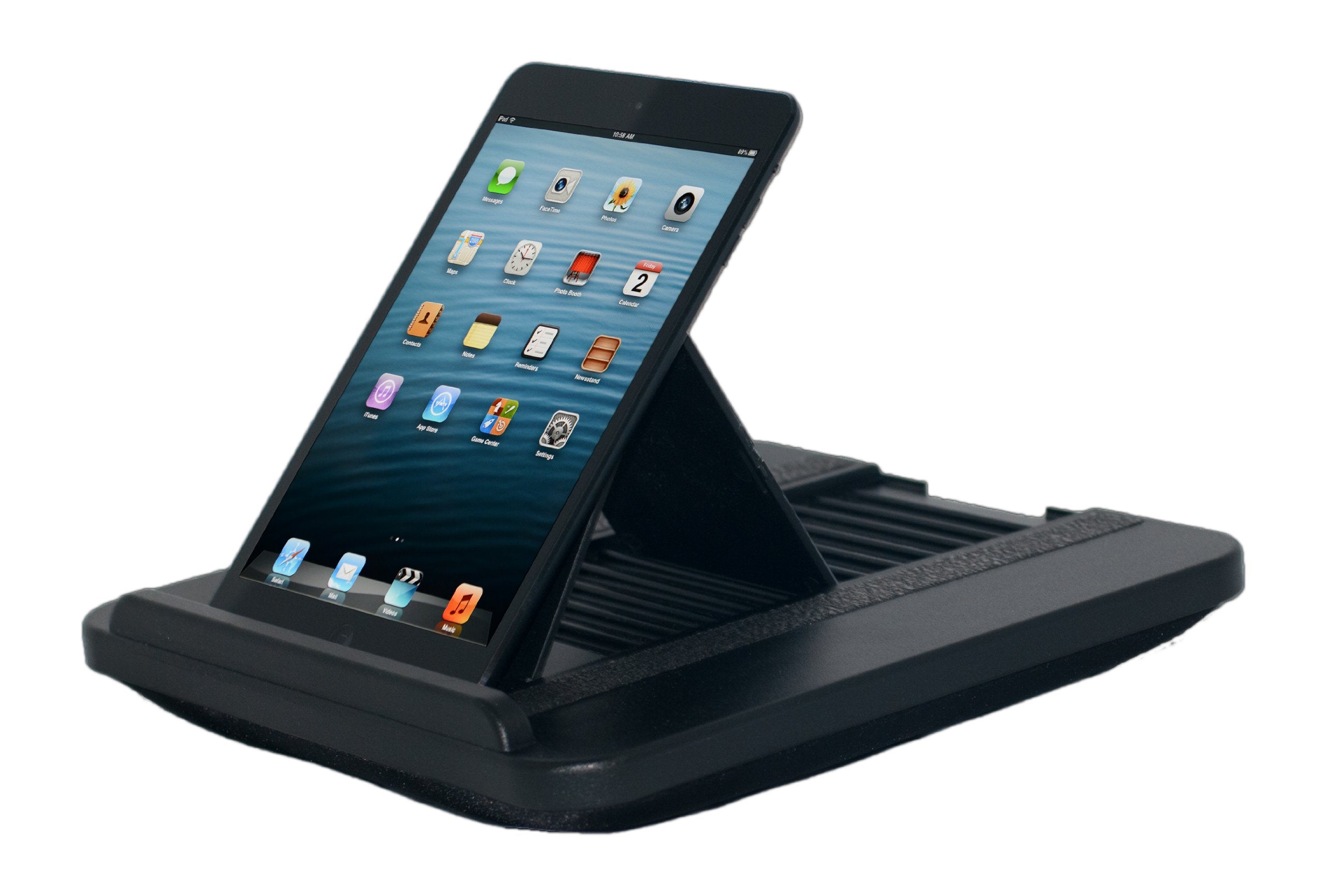 Padded Spaces Prop 'N Go Slim   Universal Portable Electronic Device Stand (Black, Memory Foam, 14 Adjustable Angles, Fits Ipad,
