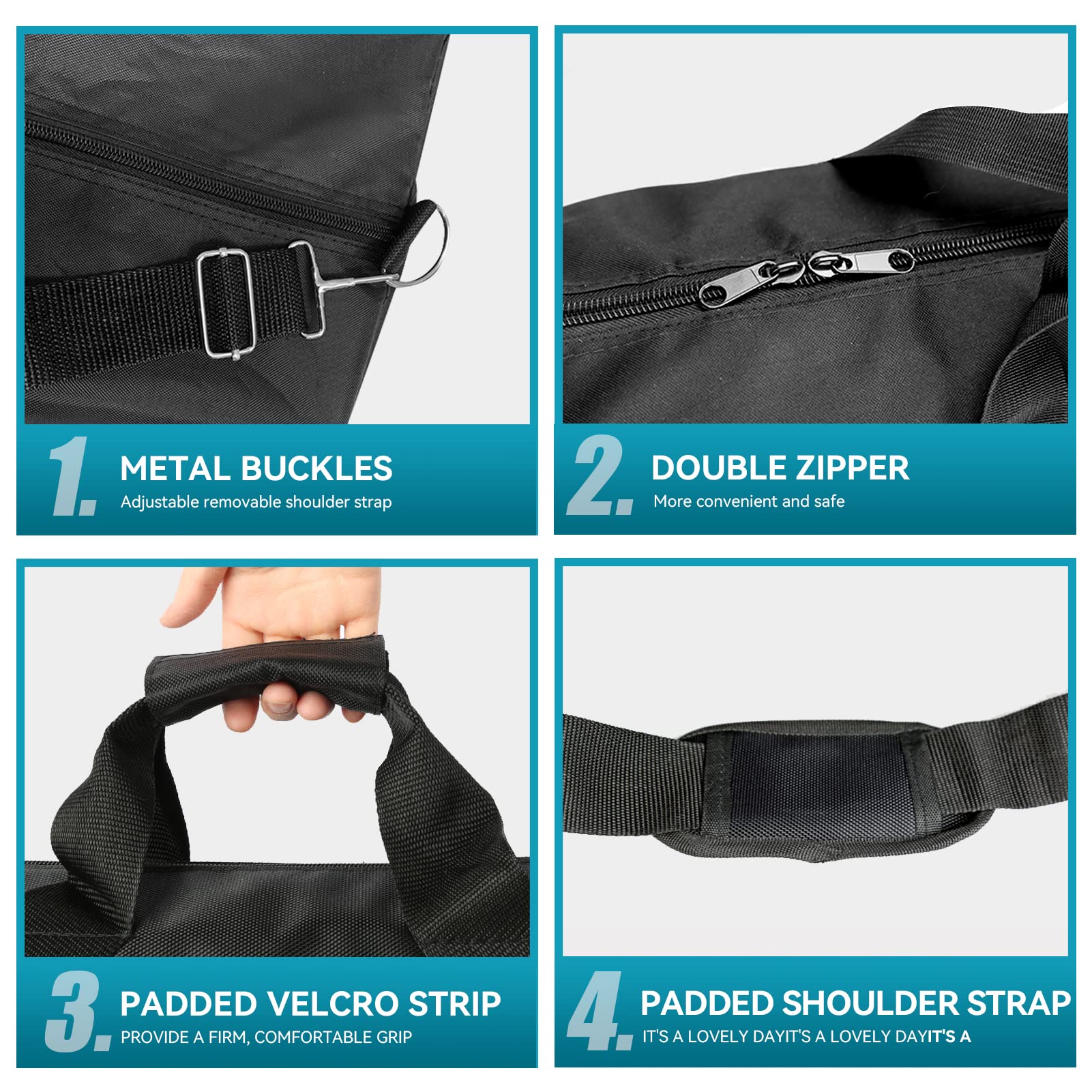 Oukmic Tripod Carrying Bag, 31'' Long Carry Case For Speaker Stands, Light/Lighting Stand, Mic/Microphone Poles   With Adjustabl