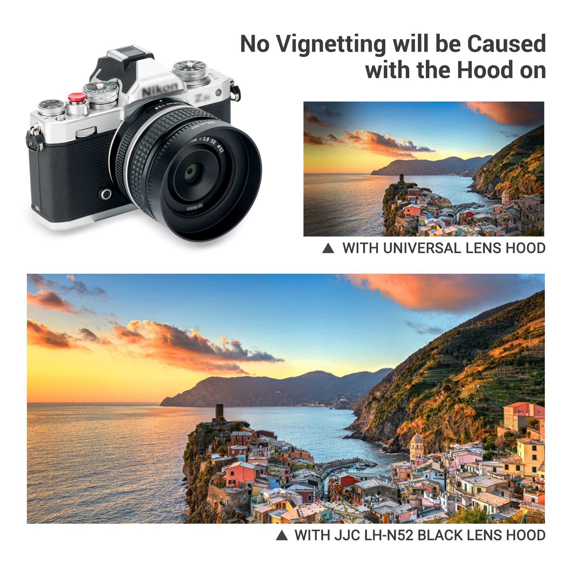 Jjc Metal Screw In Lens Hood Shade For Nikon Nikkor Z 40Mm F/2 Lens And Nikkor Z 28Mm F/2.8 Lens On Nikon Z30 Z50 Z Fc Z6 Z7, Co