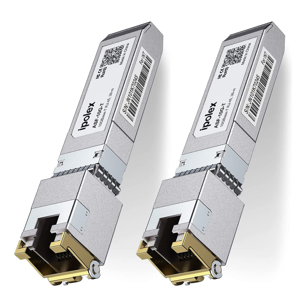 10G Sfp+ Rj45 Copper Transceiver, 10Gbase T Rj 45 Sfp+ Module, Up To 80 Meters For Cisco, Ubiquiti Unifi, Mikrotik, Fortinet, Ne