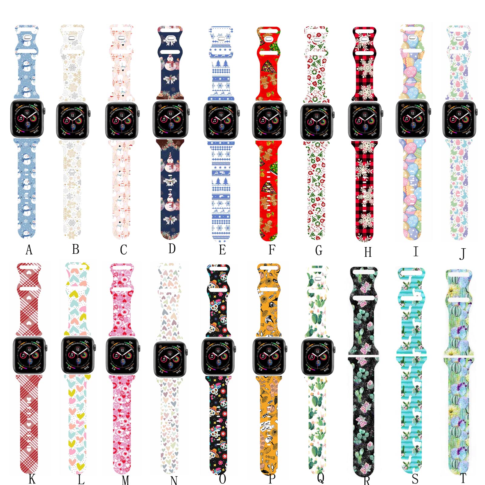 Hyhmxb Chic Breathable Character Halloween Bands Compatible With Apple Watch 42Mm 44Mm 45Mm 49Mm M/L,Grade Soft Silicone Sports
