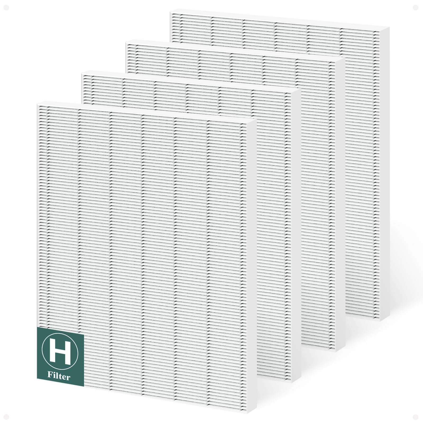 4 Pack 116130 True Hepa Replacement Filter H For Winix 5500 2, 5300 2, C535, 5300, 6300, 6300 2, P300, Am80, Am90, C909 And 9800
