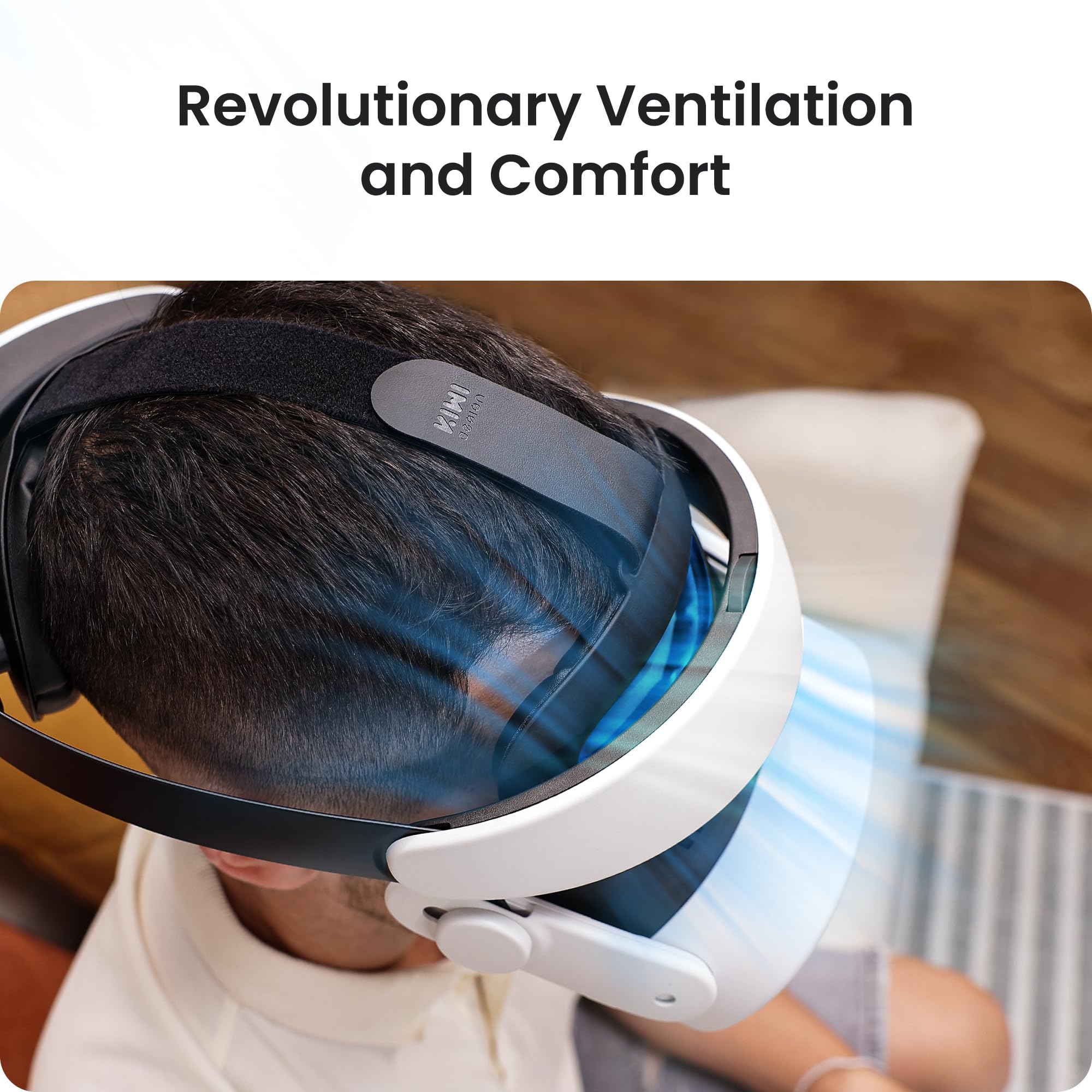 Kiwi Design H4 Boost Battery Head Strap Compatible With Meta Quest 3 Or Quest 3S