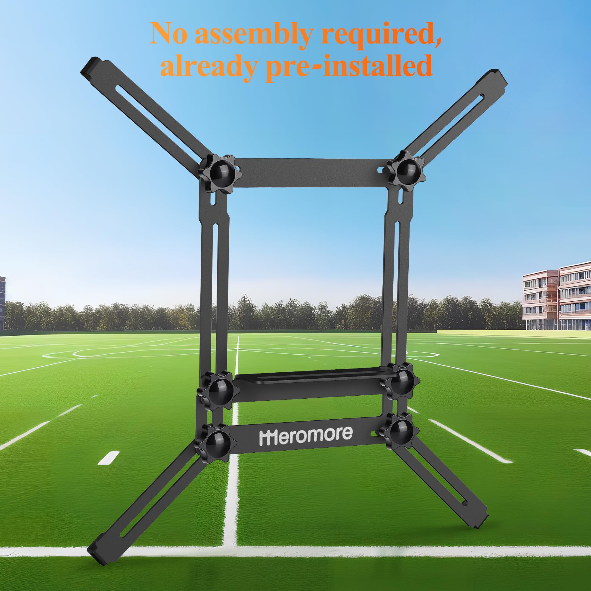 Meromore Black Fence Mount   Action Camera Aluminum Fence Mount Compatible With Gopro, Phones, Digital Camera, Ideal Backstop Ca