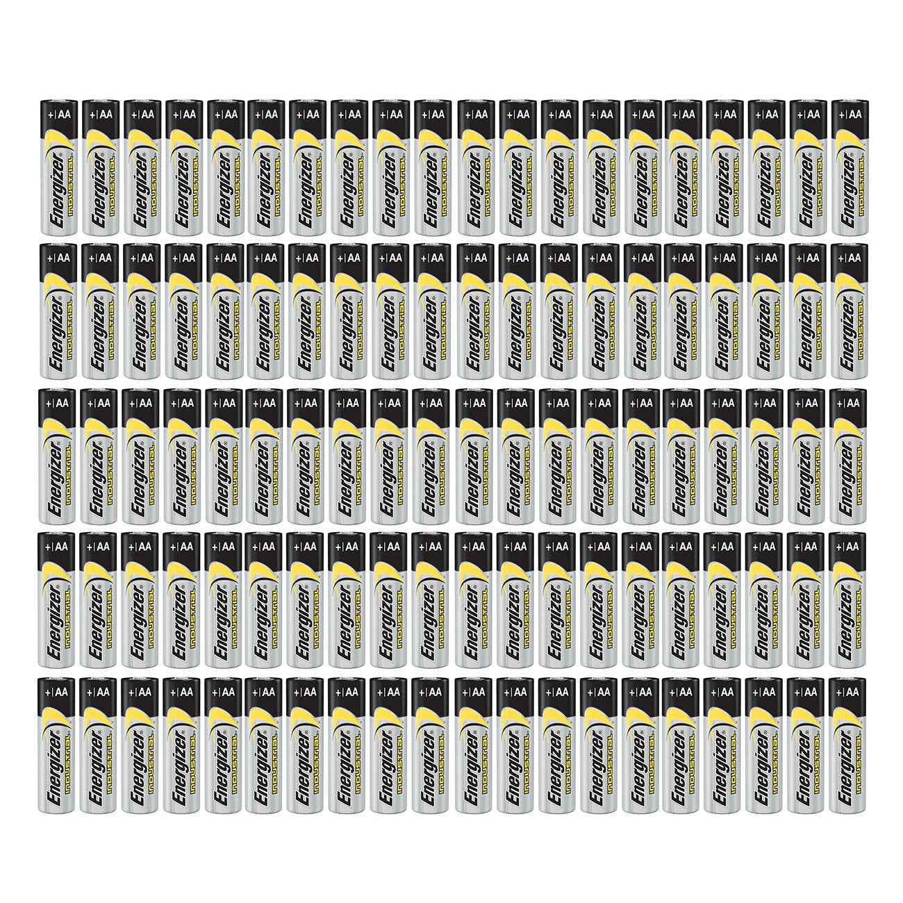 100 Count Energizer Industrial Aa En91 Alkaline 1.5V Batteries Lr06