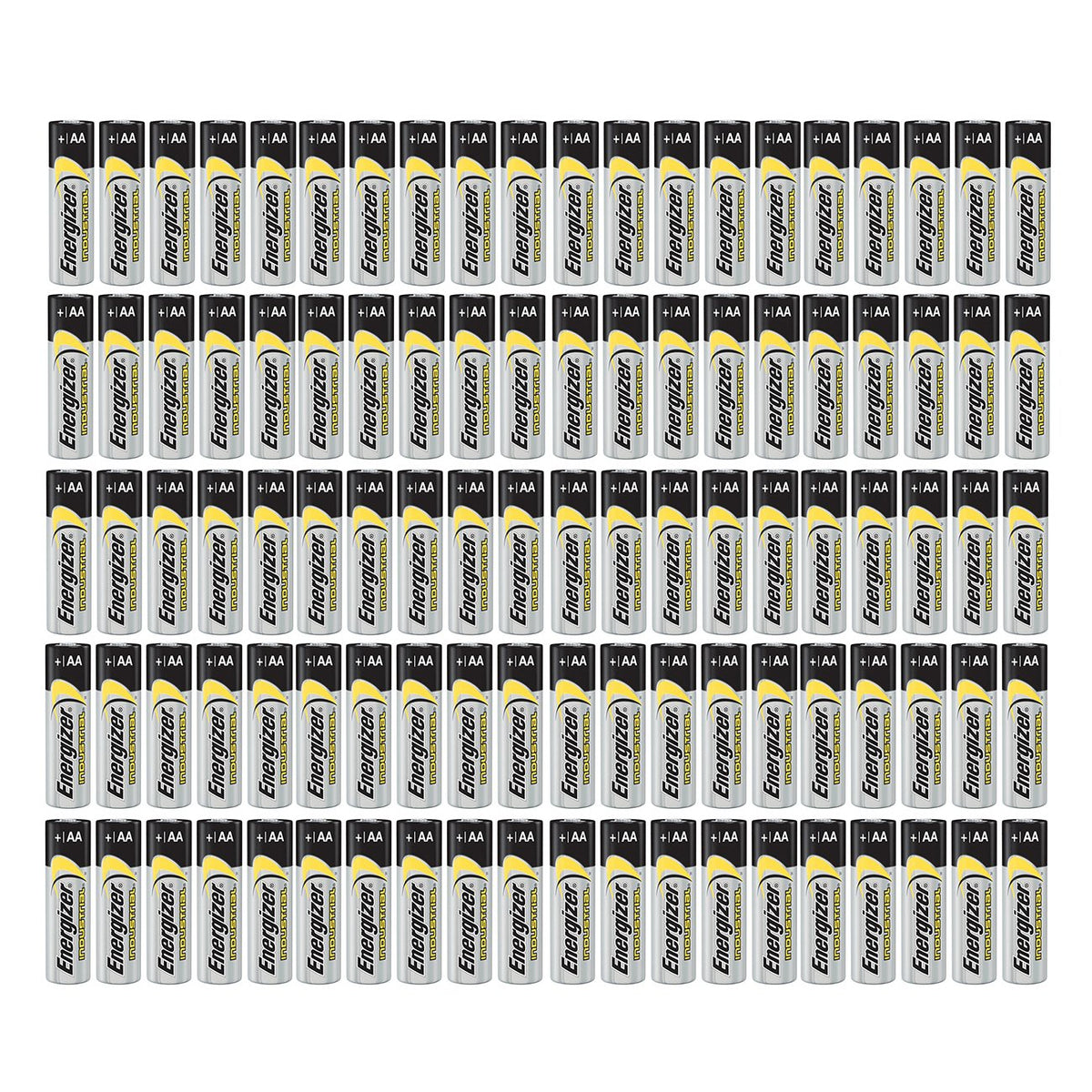 100 Count Energizer Industrial Aa En91 Alkaline 1.5V Batteries Lr06