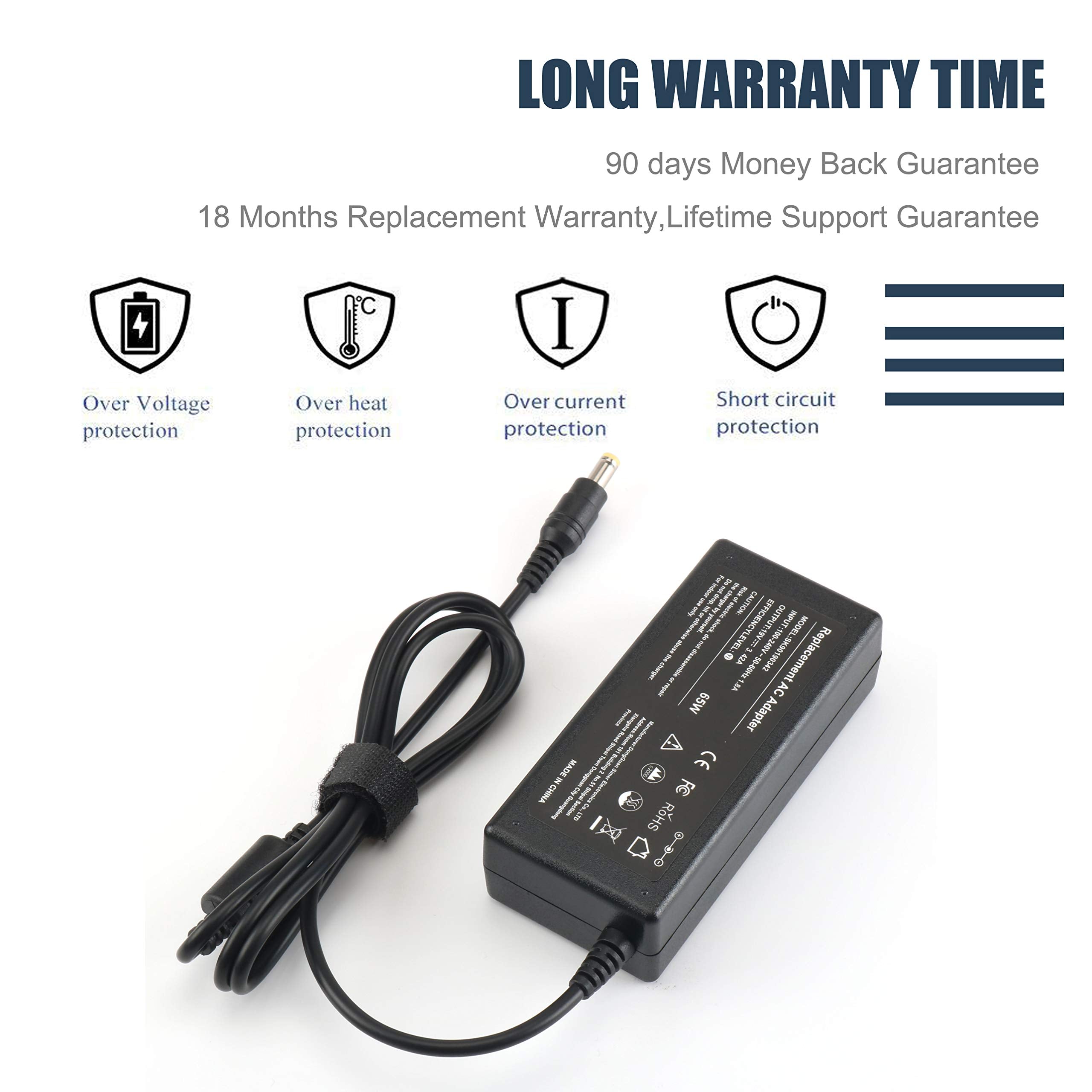 65W Ac Adapter/Laptop Charger/Power Supply For Acer Aspire 5 A515 A515 43 A515 51 :A515 43 R19L A515 51 58Hd A515 51G 84Sn A515 51 3509 A515 52 78Md A515 51G 53V6 A515 43 R5Re