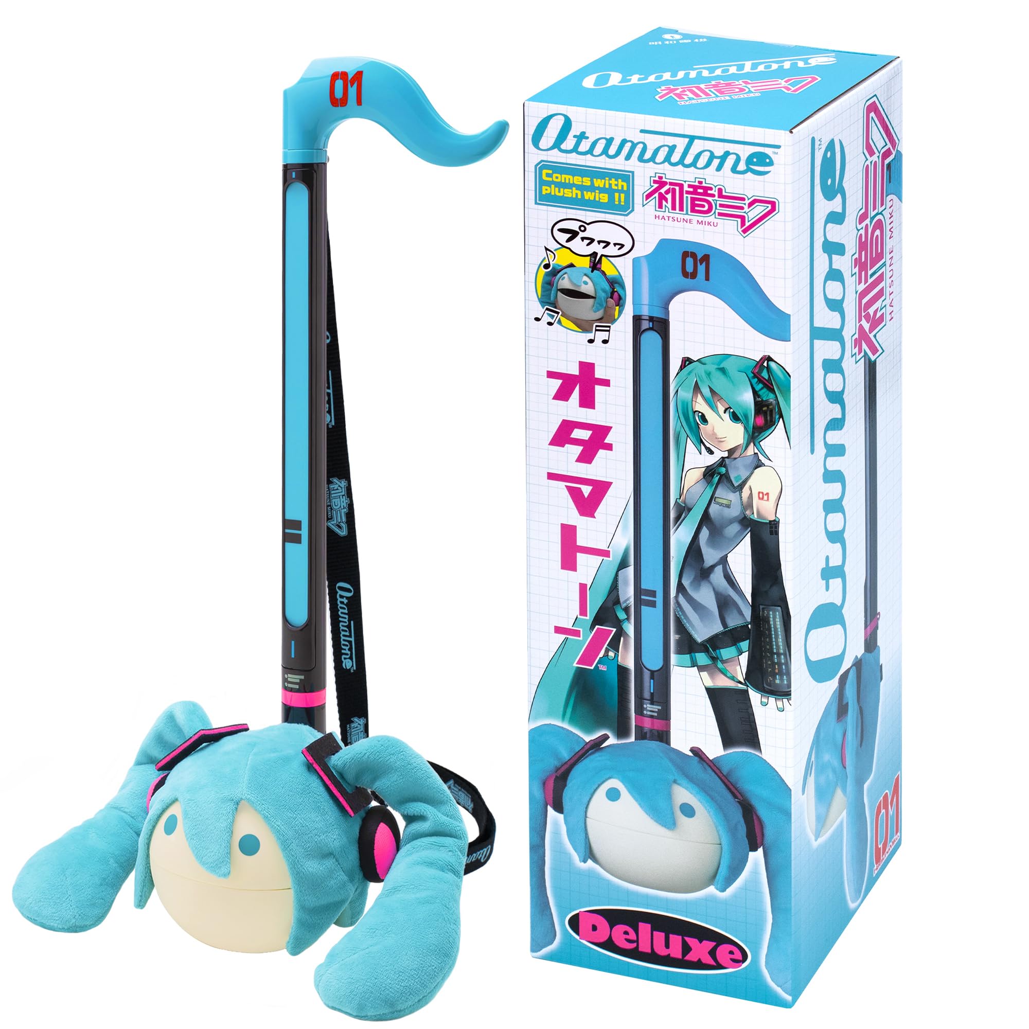 Otamatone Deluxe [Hatsune Miku Edition] Electronic Musical Instrument Portable Synthesizer from Japan Maywa Denki [Includes Remo