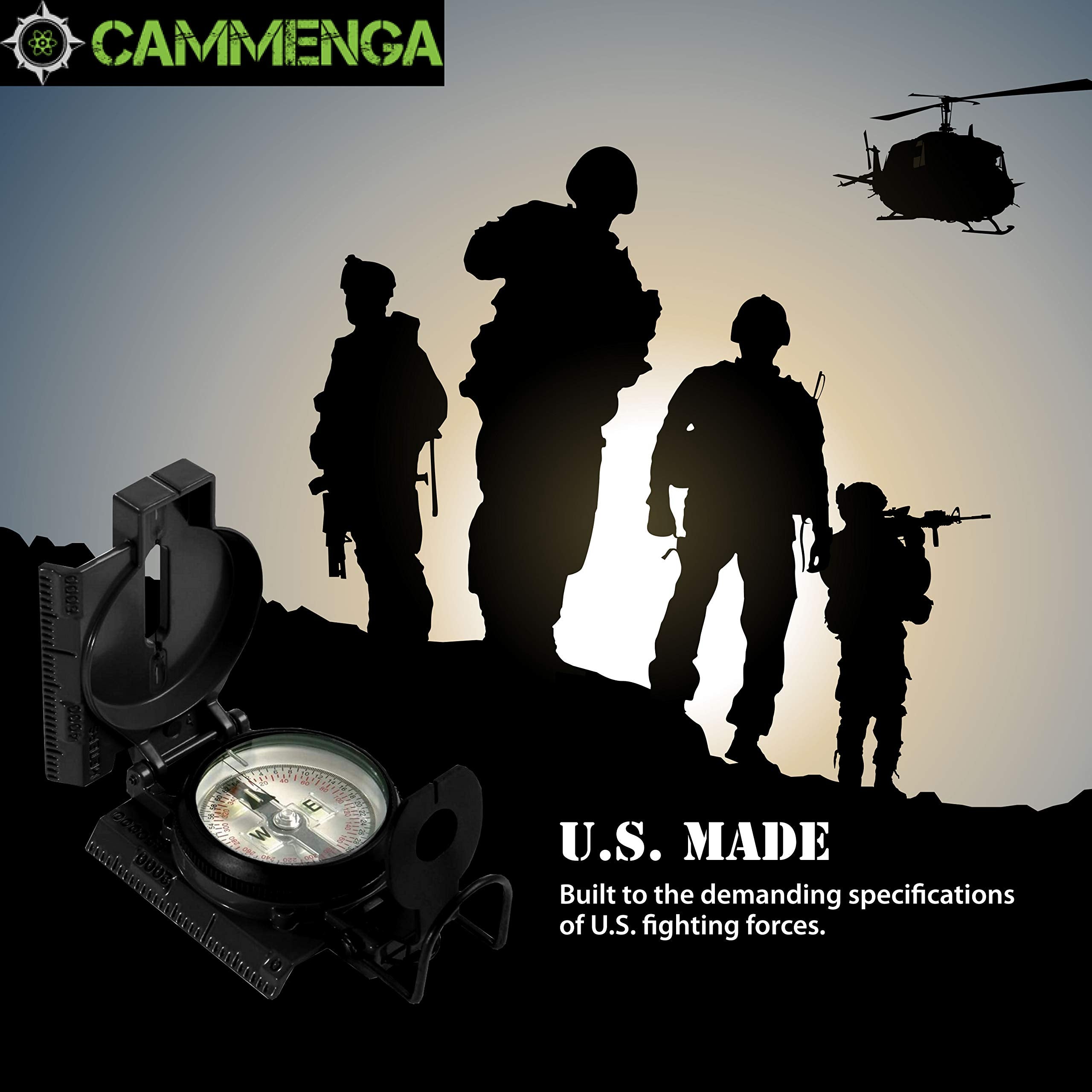 Cammenga Lensatic Tritium Compass, Official Usa Military Compass   Accurate And Ultralight Tactical Compasses For Orienteering B