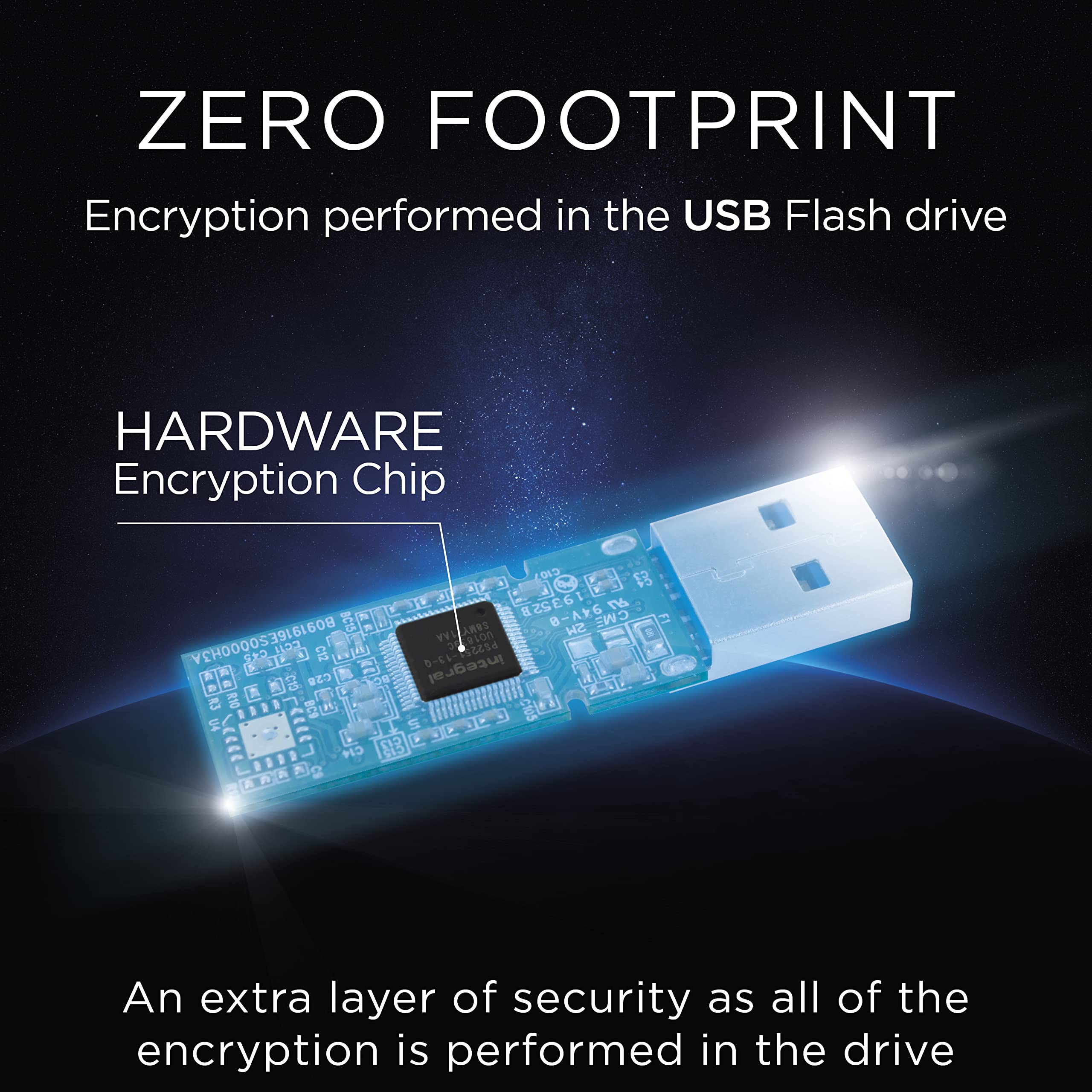 Integral 32Gb Courier-197 256-Bit Hardware Encrypted 3.0 Usb Secure Flash Memory Drive - Certified To Fips 197, Brute-Force Pass