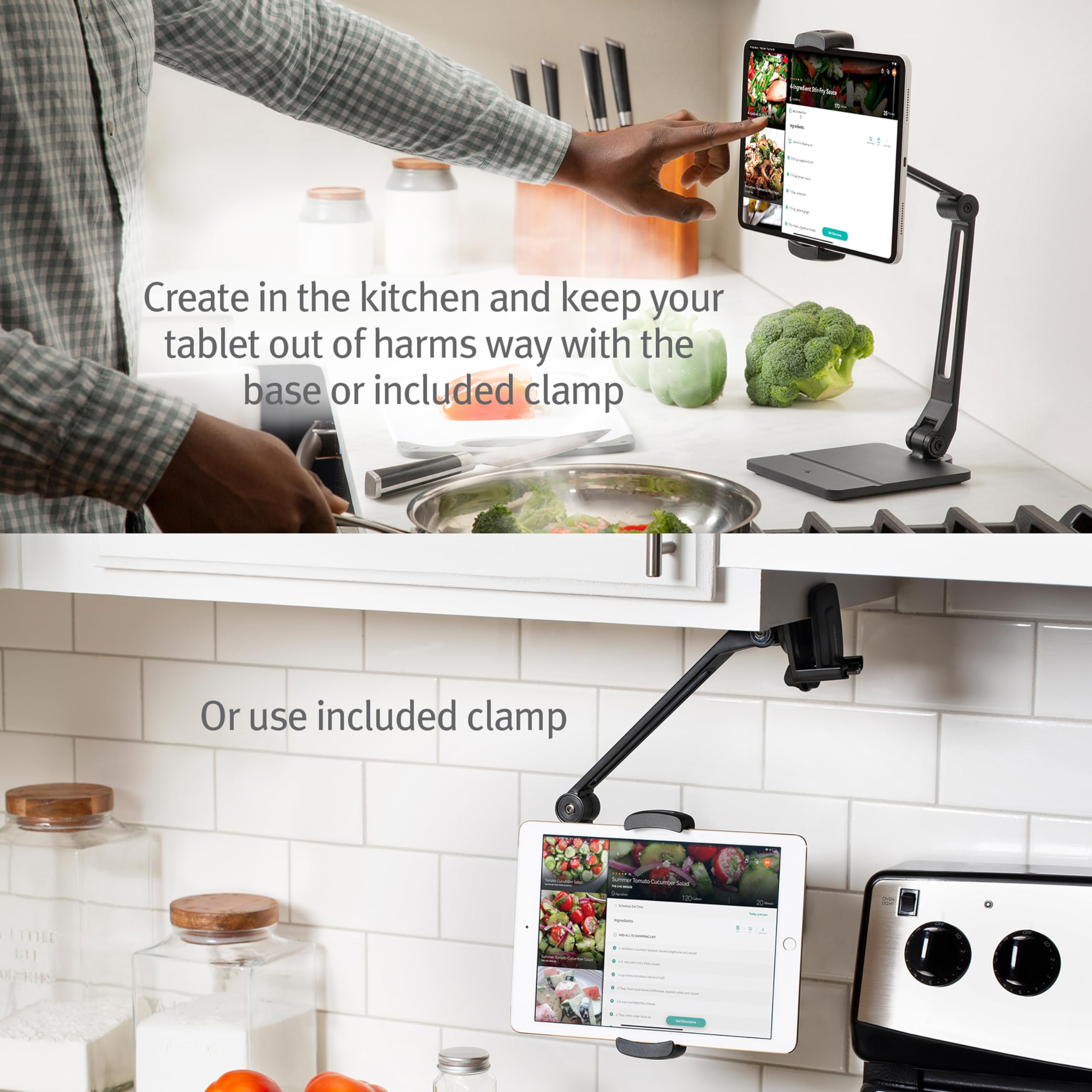 Twelve South Hoverbar Duo (2Nd Gen) For Ipad / Ipad Pro/Tablets | Adjustable Arm With New Quick-Release Weighted Base And Surfac