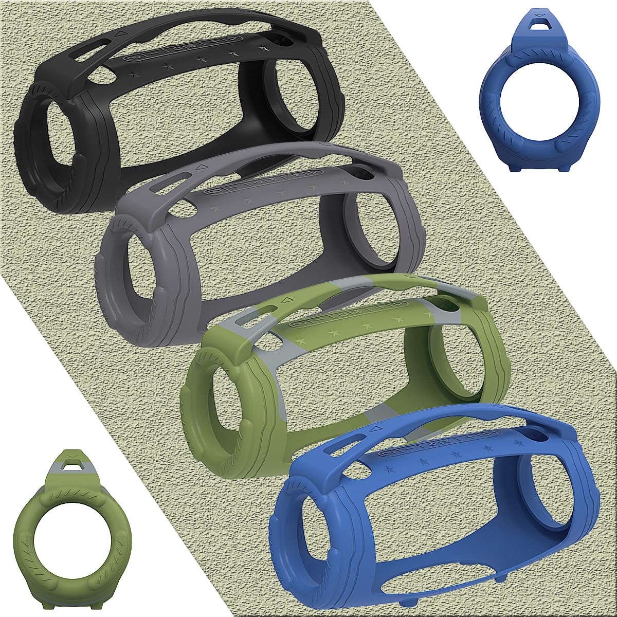 Silicone Cover Case For Jbl Xtreme 3 Portable Bluetooth Speaker, Protective Skin Holder For Jbl Xtreme 3 Portable Bluetooth Speaker Accessories (Only Case)(Black)