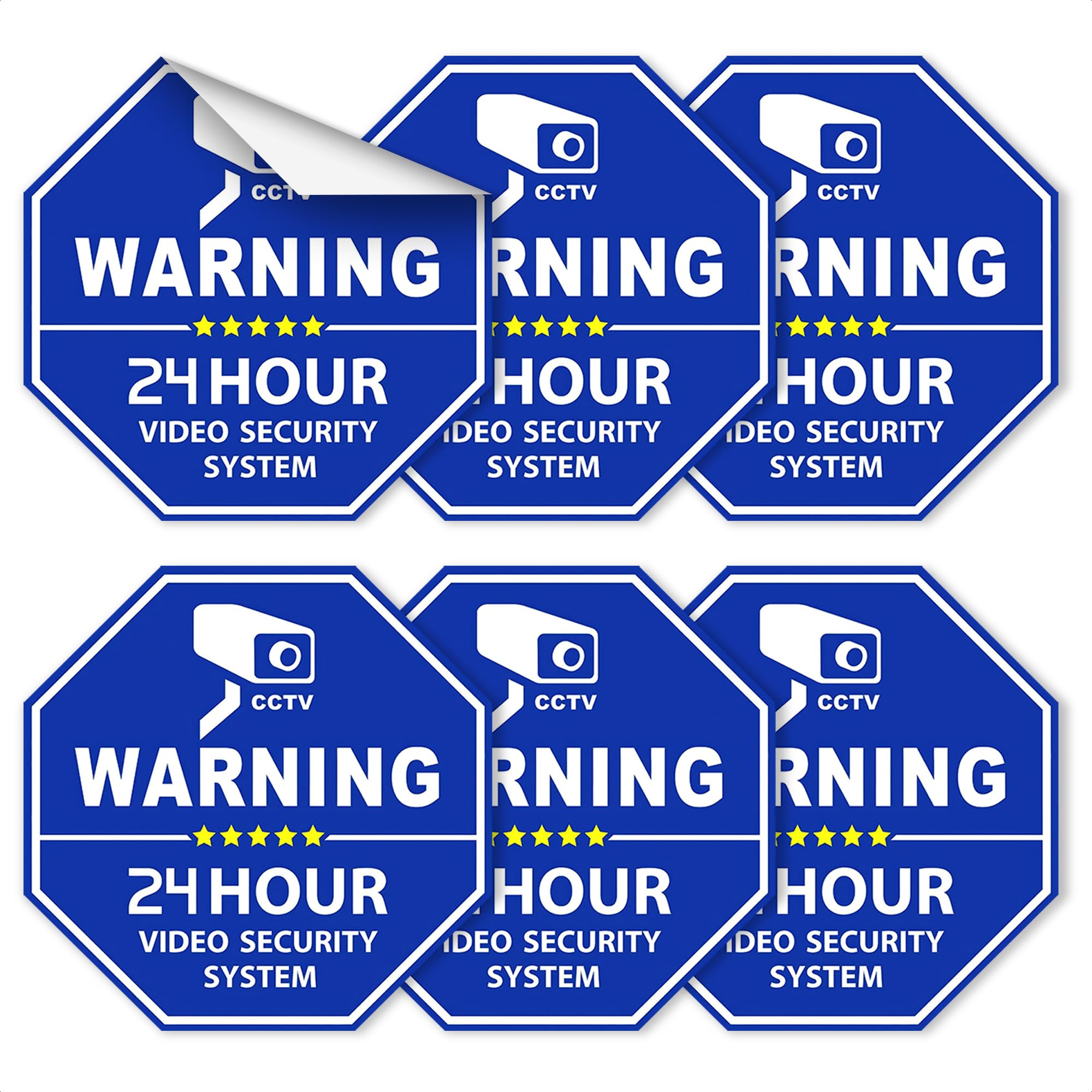 Cctv Outdoor Video Camera Security Stickers   6Pcs Cctv Camera Video Security Camera In Use Sign Outdoor Video Surveillance Viny
