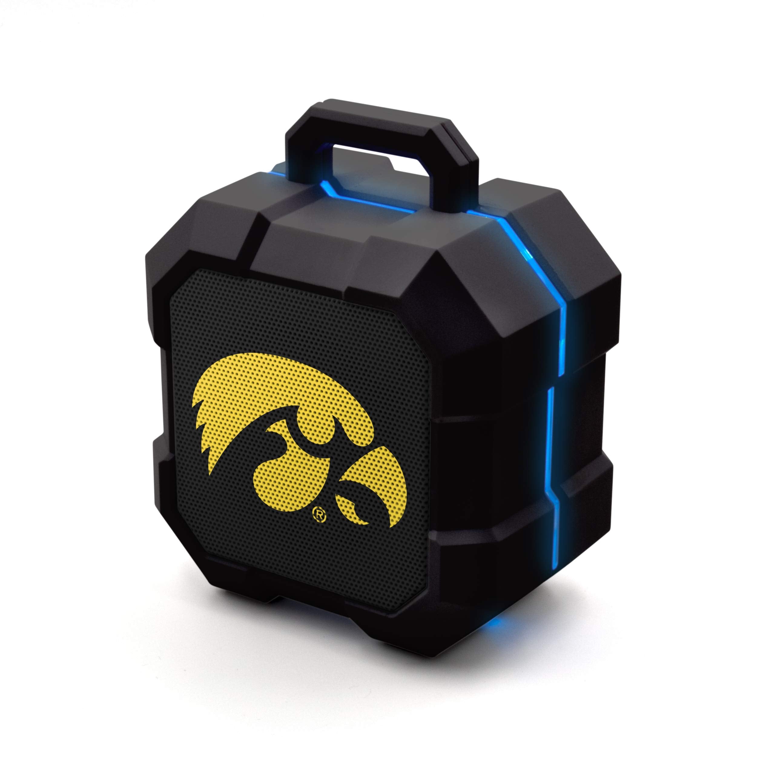 Soar Ncaa Shockbox Led Wireless Bluetooth Speaker, Iowa Hawkeyes