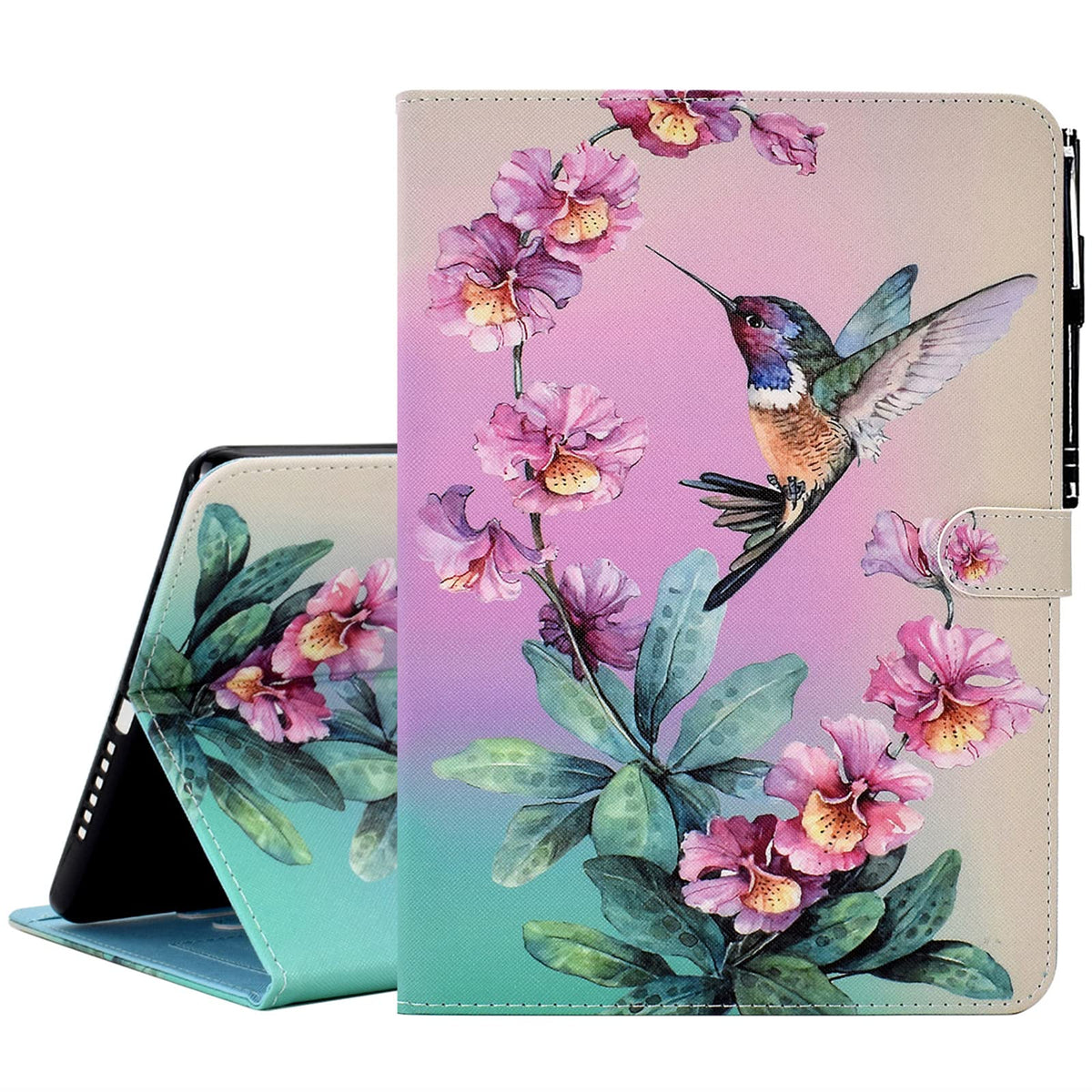 Kerom Case For Galaxy Tab A9+/A9 Plus 11 Inch 2023 (Sm X210/X216/X218), Multi Angle Viewing Stand Folio Cover Pu Leather Case Fo