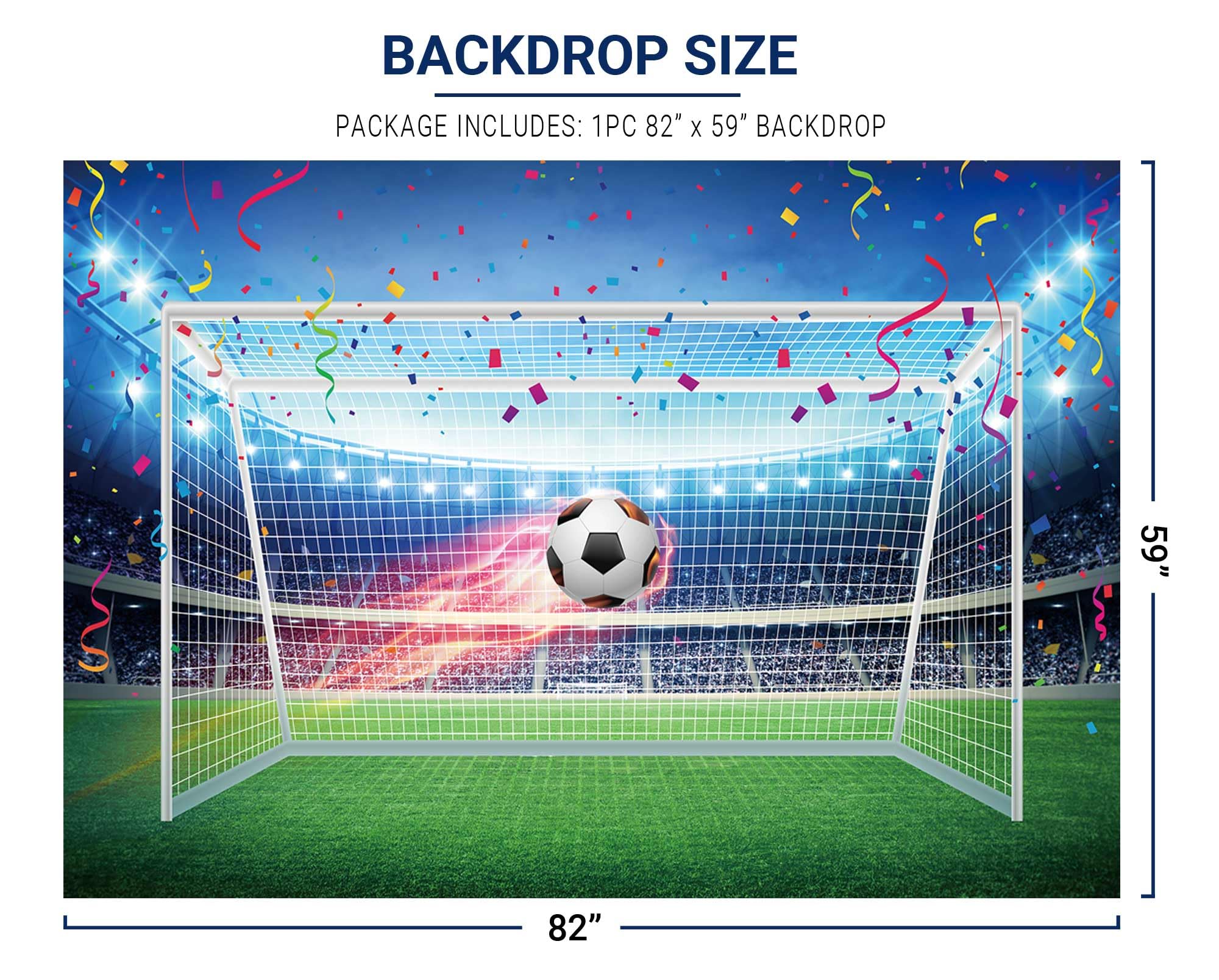 Allenjoy 7X5Ft Football Backdrop Soccer Pitch Stadium Auditorium Light Photography Background For Boys Newborn Baby Shower Sport