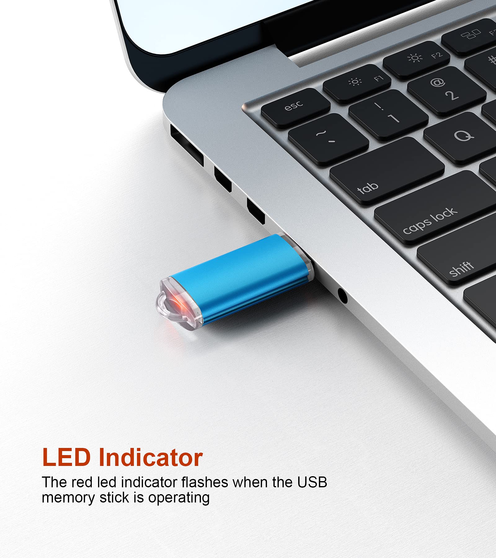 Topesel Usb Flash Drives 128Gb Usb 3.0 Flash Flash Drive, Thumb Drive Usb Drive Memory Stick Usb Thumb Drive Usb Memory Stick Usb Flash Drive Usb Stick Memory Stick Usb Memory Stick(Blue)