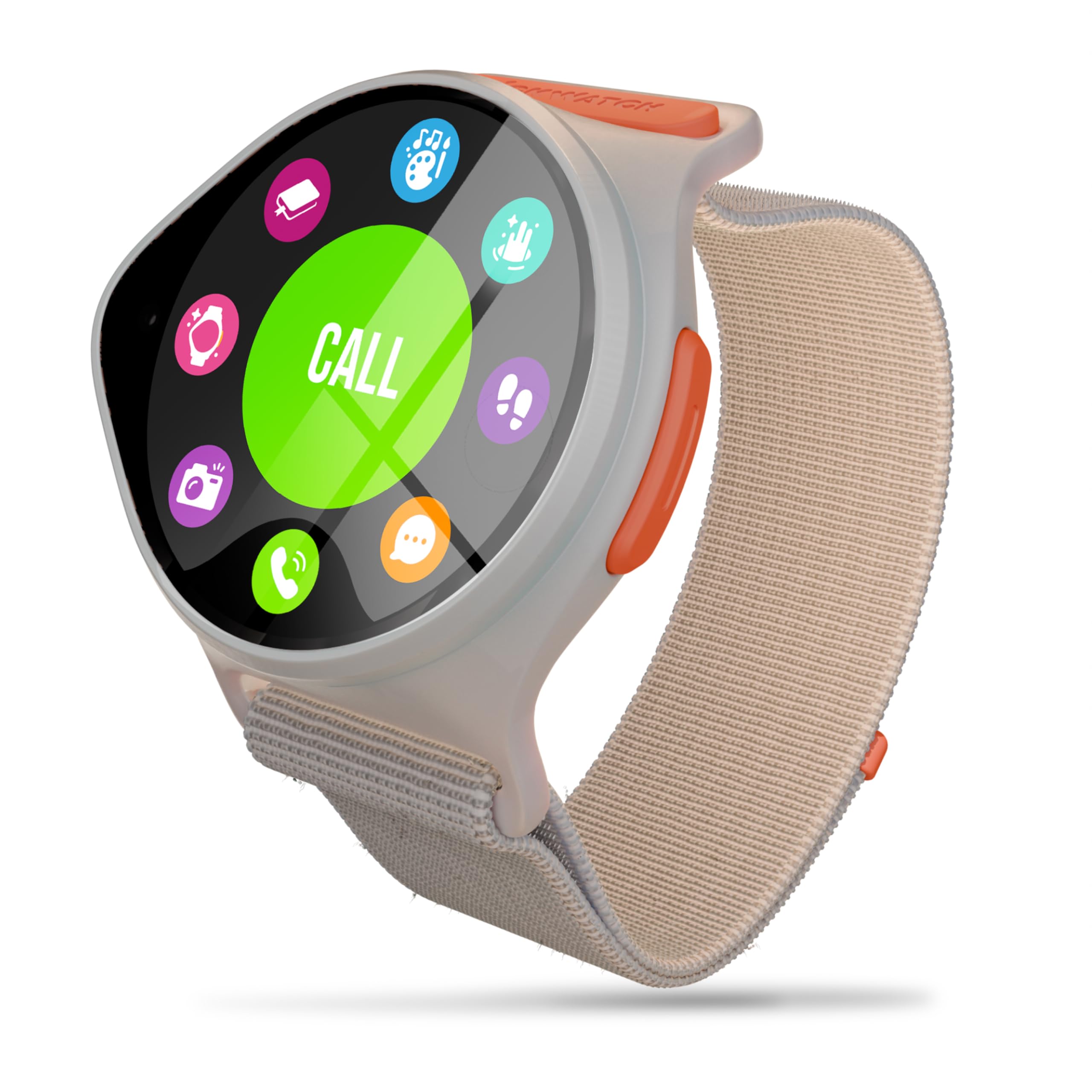 Nickwatch By Nickelodeon GPS Tracking Smartwatch with App, Chat & Call, Durable, SOS Call, Motion Games, Step Counter, School Mo